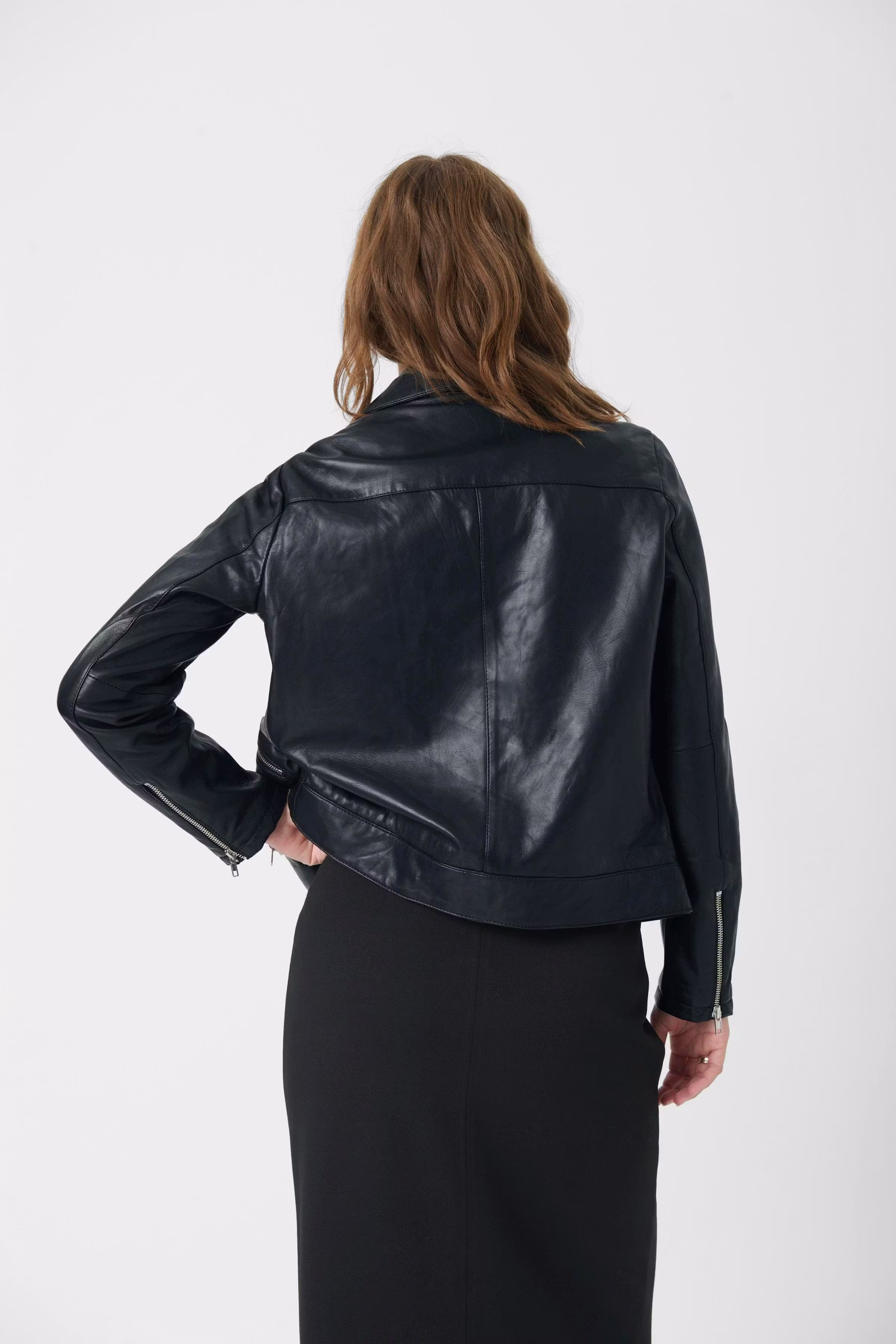 SLMaeve Lederjacke LOOKBOOK BACK 30403641-40050