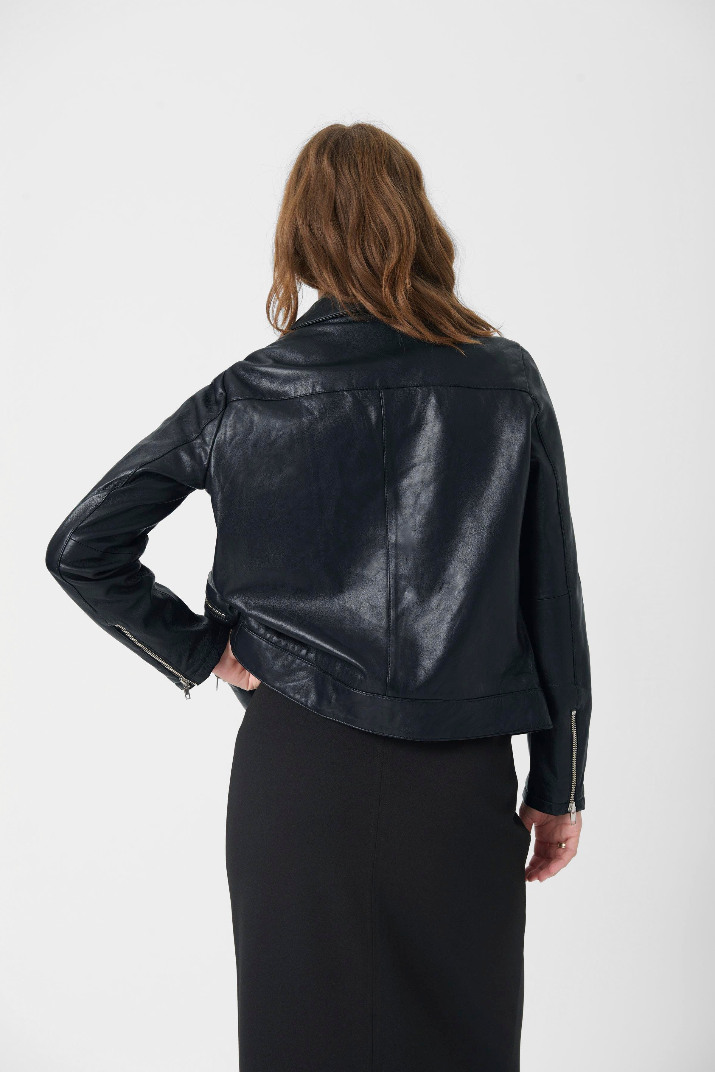 SLMaeve Læderjakke LOOKBOOK BACK 30403641-40050