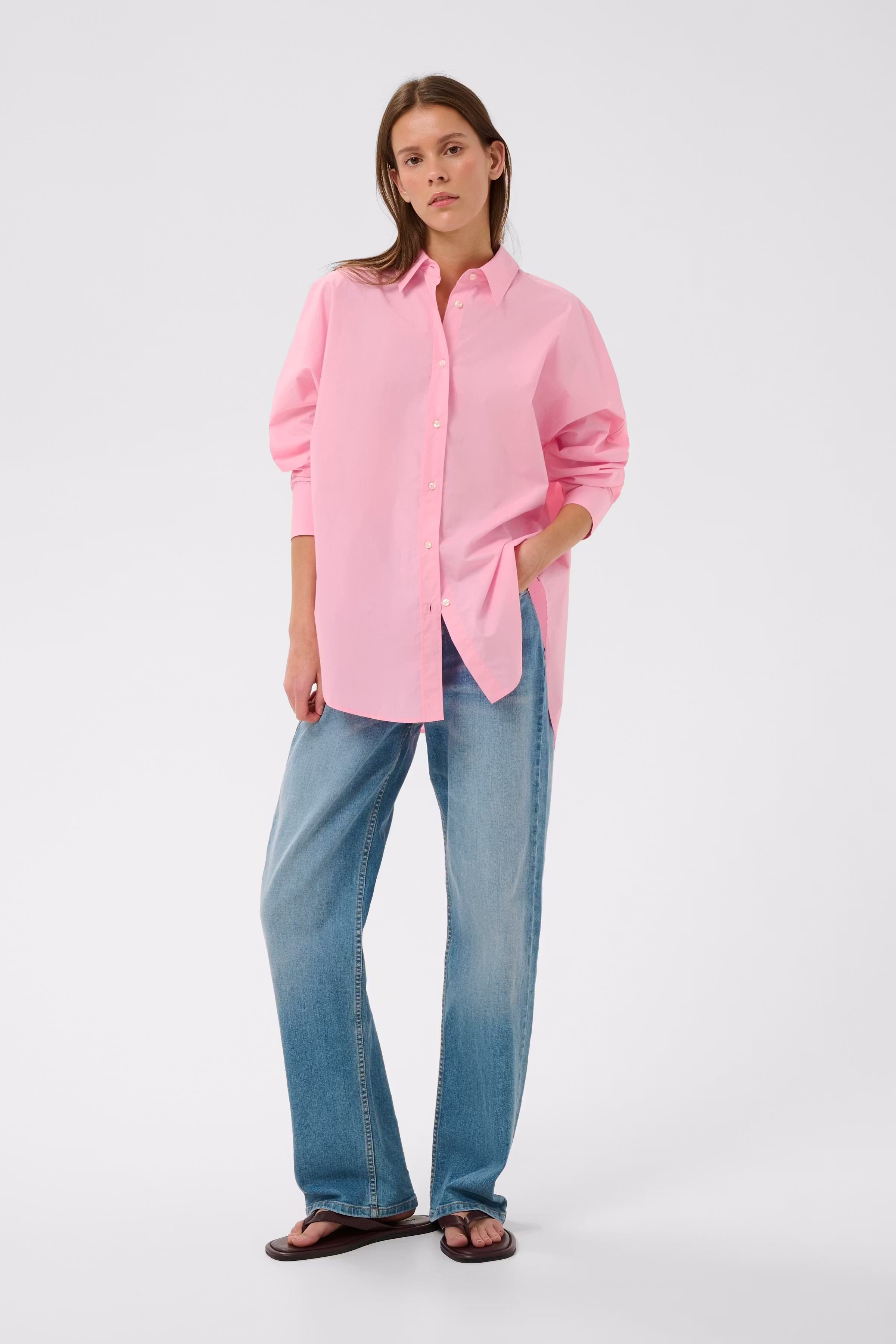 LELOIW Oversize Poplin Hemd LOOKBOOK BACK 30112345-141911