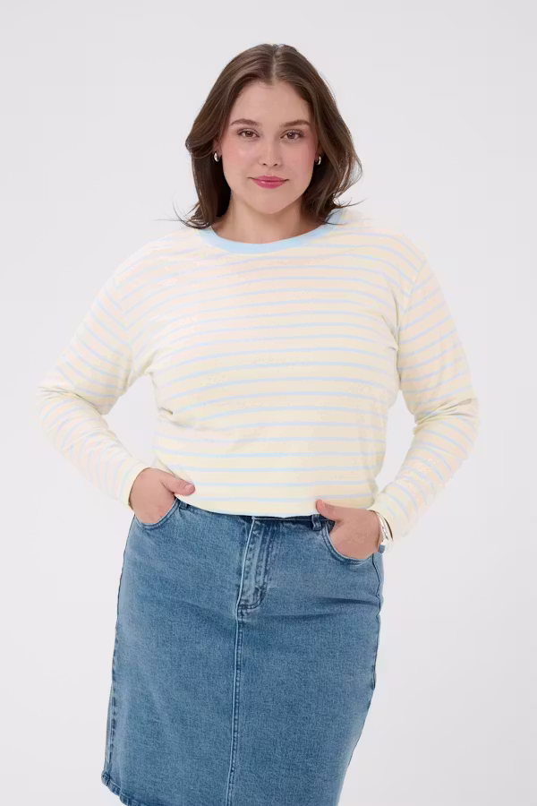 KCwinni Gestreiftes Langarm-T-Shirt LOOKBOOK FRONT 10581775-109235