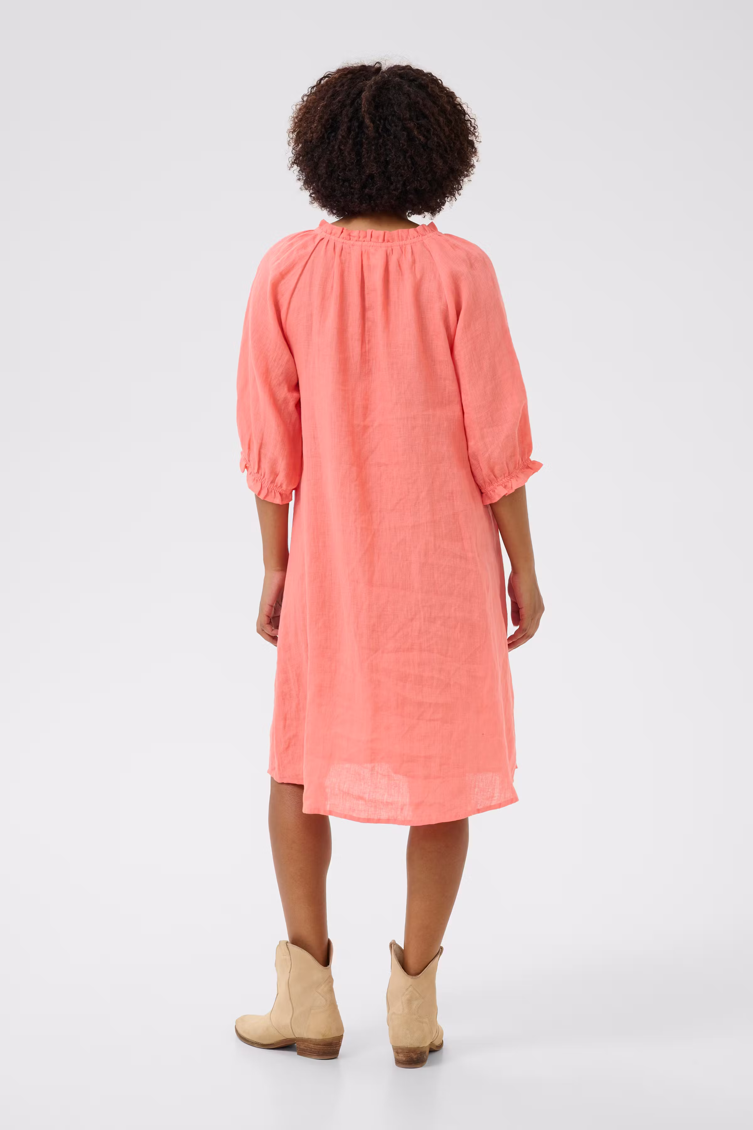 CRBellis Linnen jurk LOOKBOOK BACK 10613470-171643