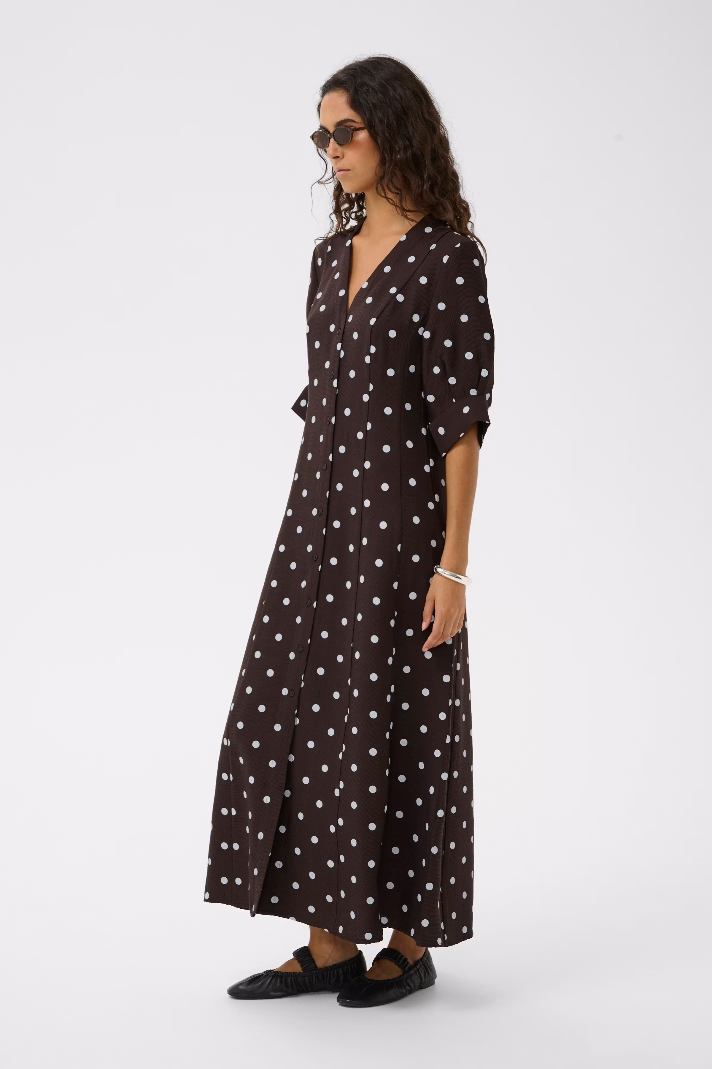 SLIdola dress with polka dots LOOKBOOK FRONT 30409420-305236