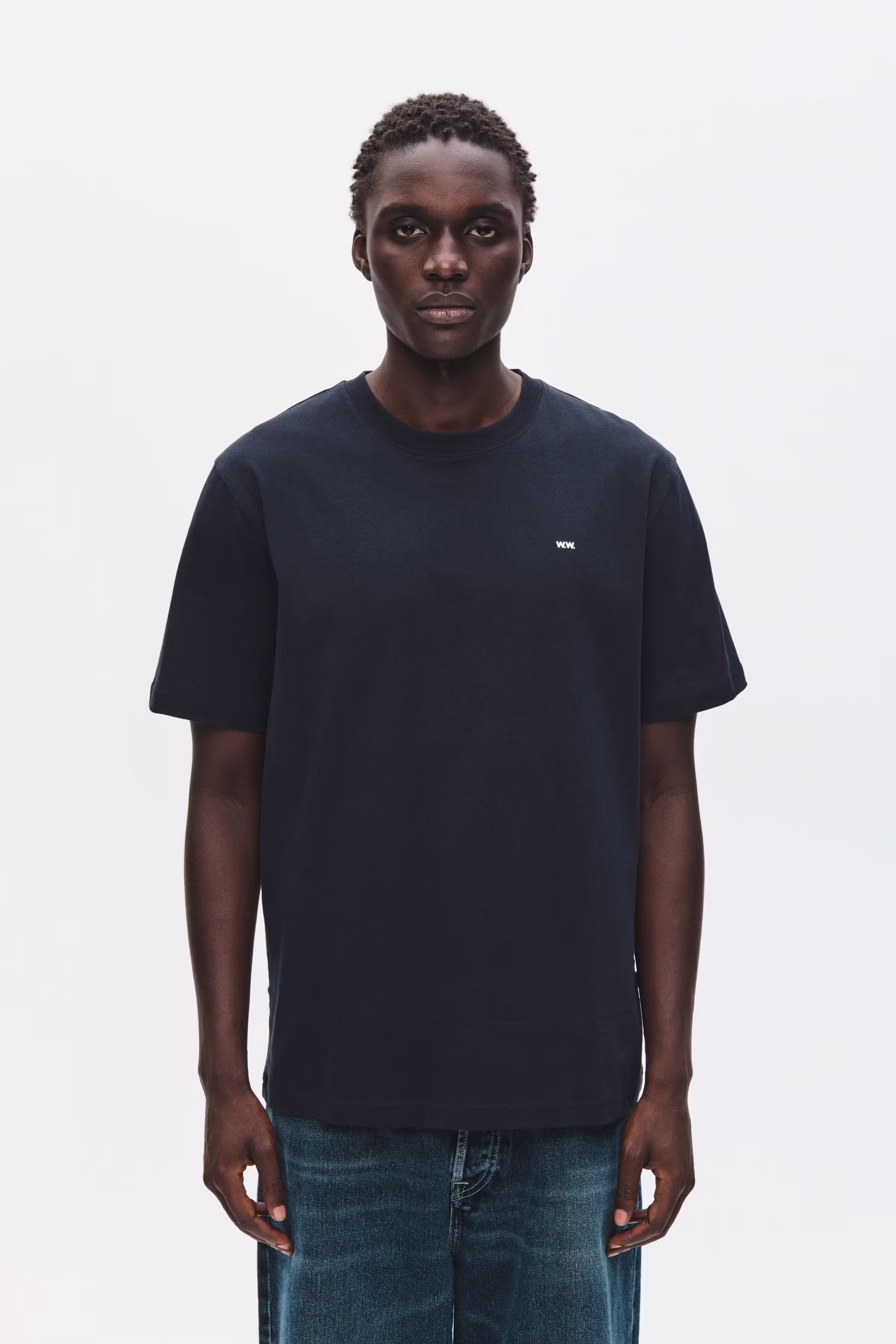 WWEssential Sami T-shirt LOOKBOOK FRONT 30250245-W7000
