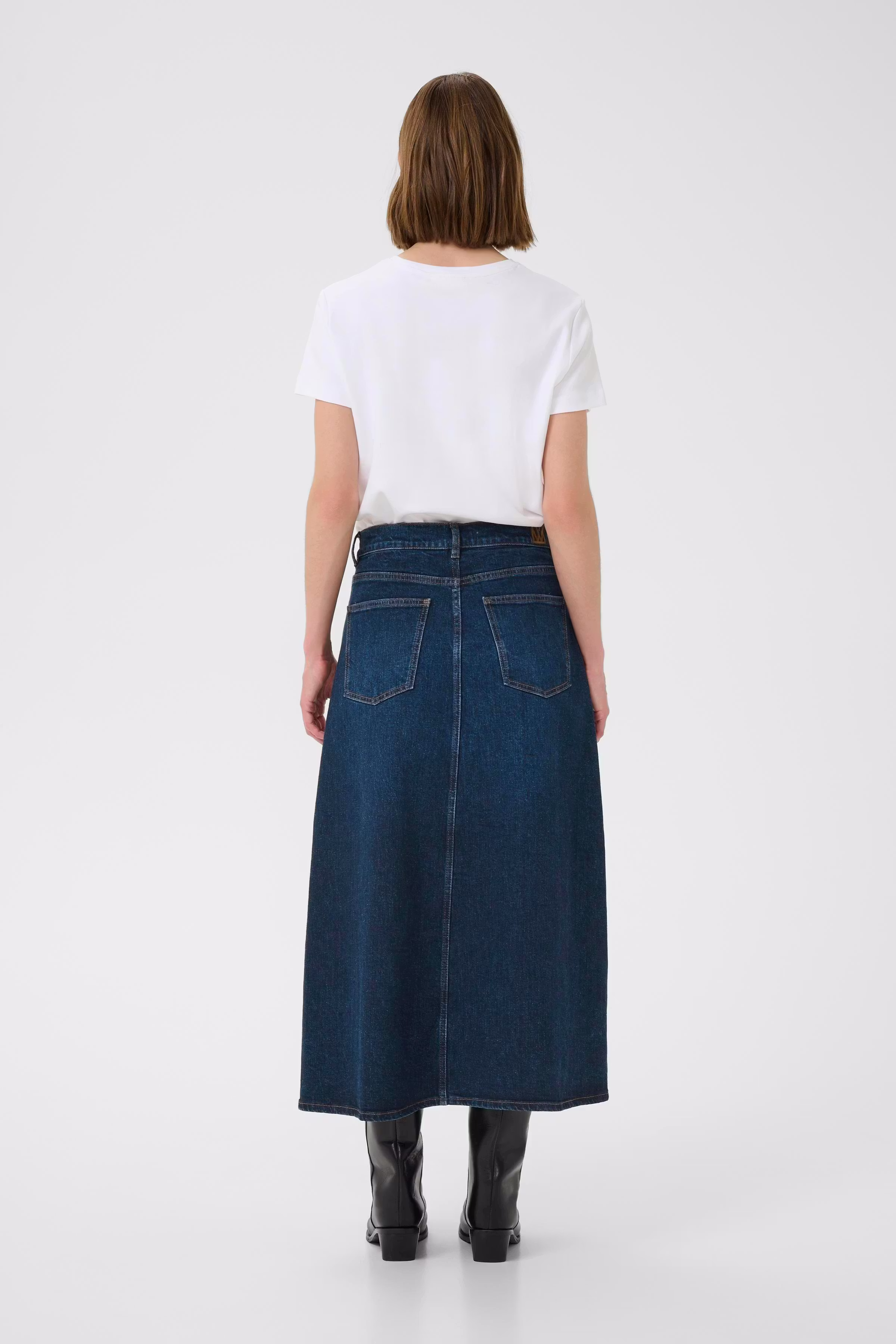 NanaIW Denim Kjol LOOKBOOK BACK 30110972-304092