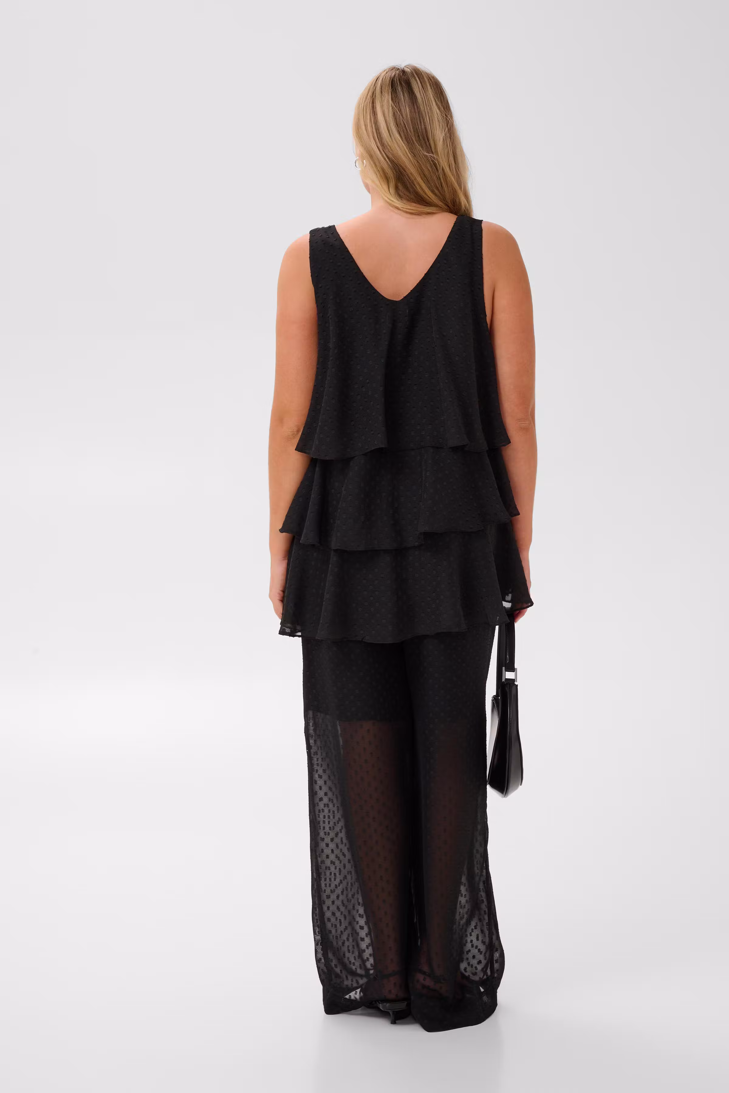 KCrinah Mesh Blouse met Volants LOOKBOOK BACK 10584571-100121