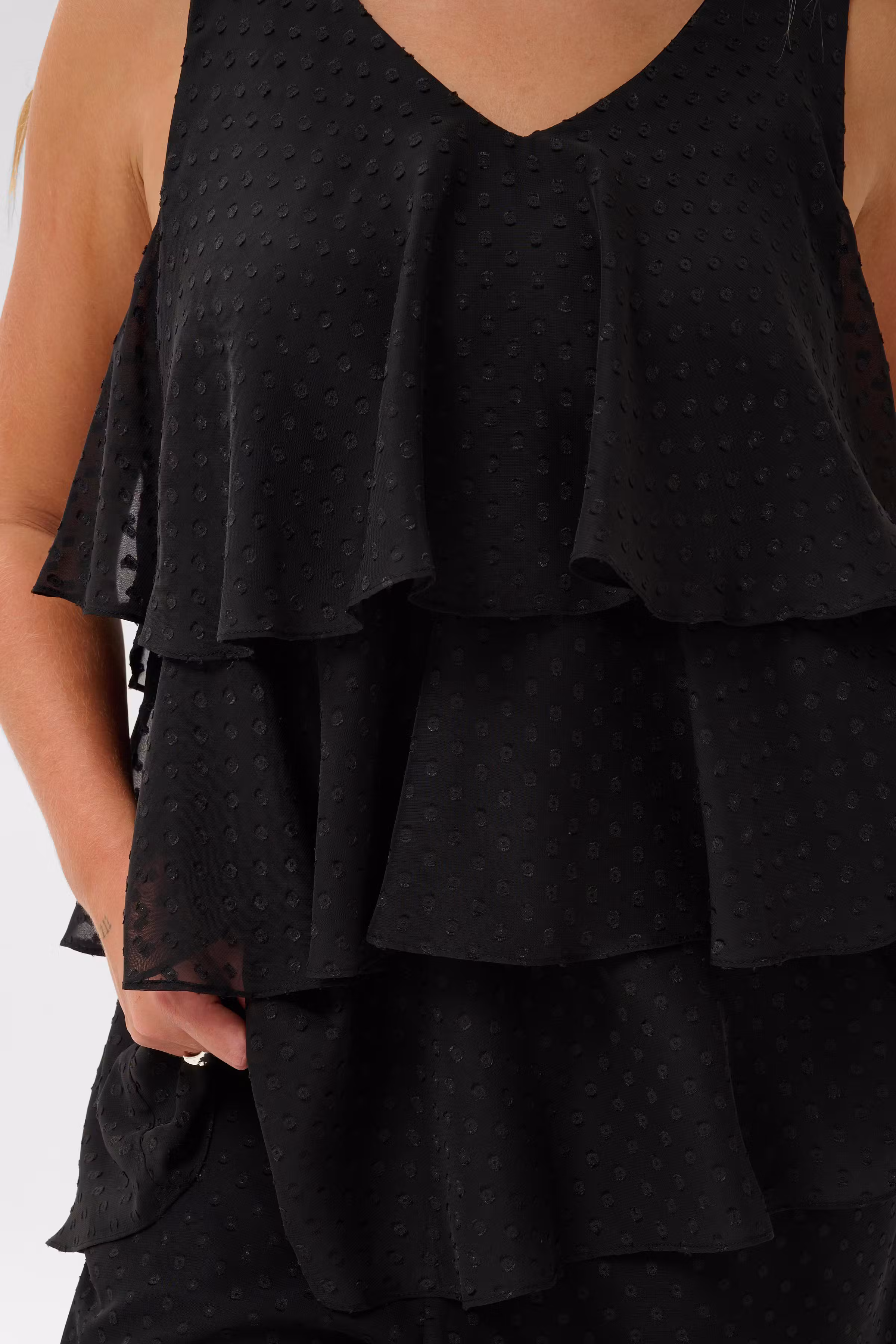KCrinah Mesh Blouse met Volants LOOKBOOK DETAIL 10584571-100121