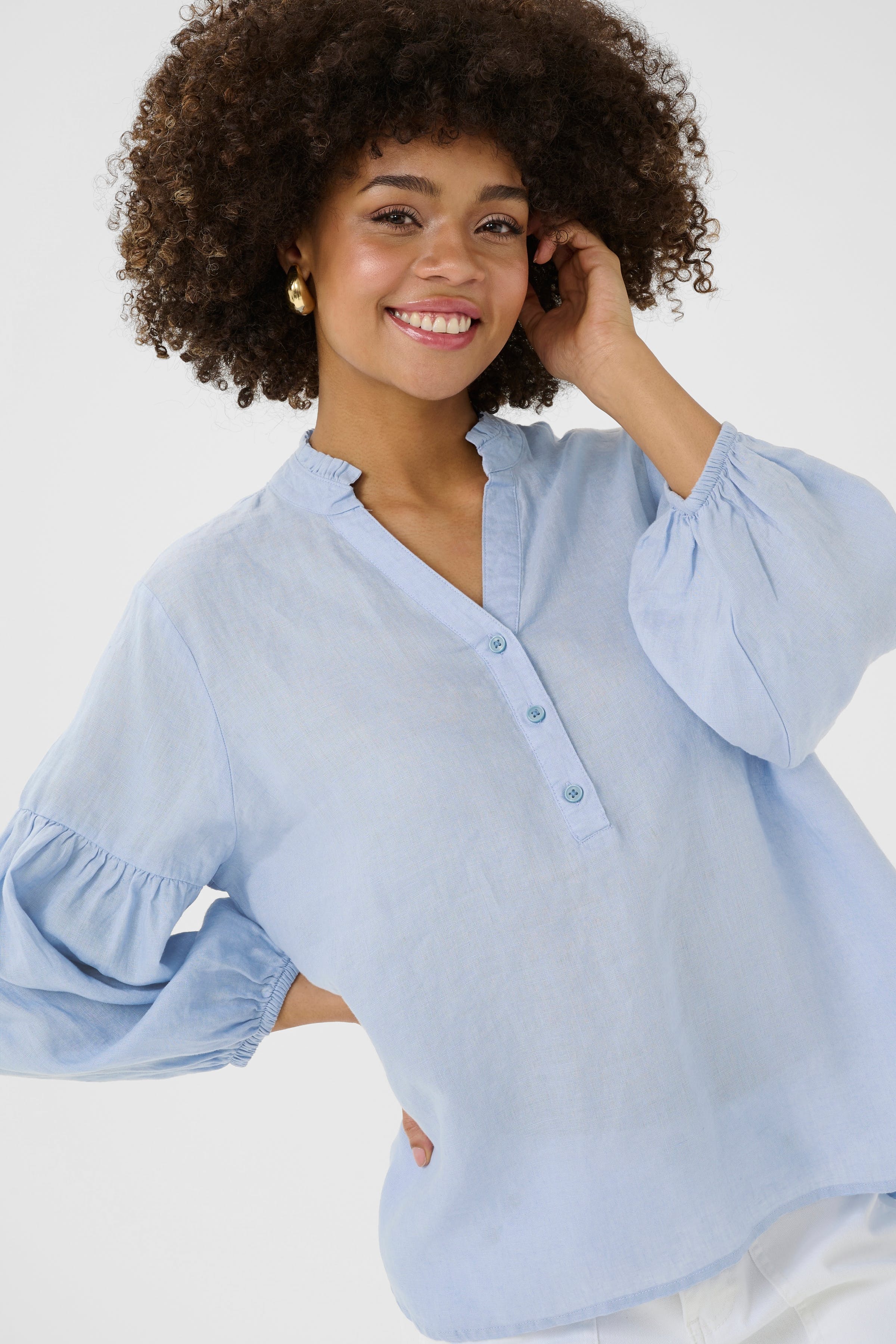 CUnyssa Blus 100% Linne  LOOKBOOK DETAIL 50111695-164019