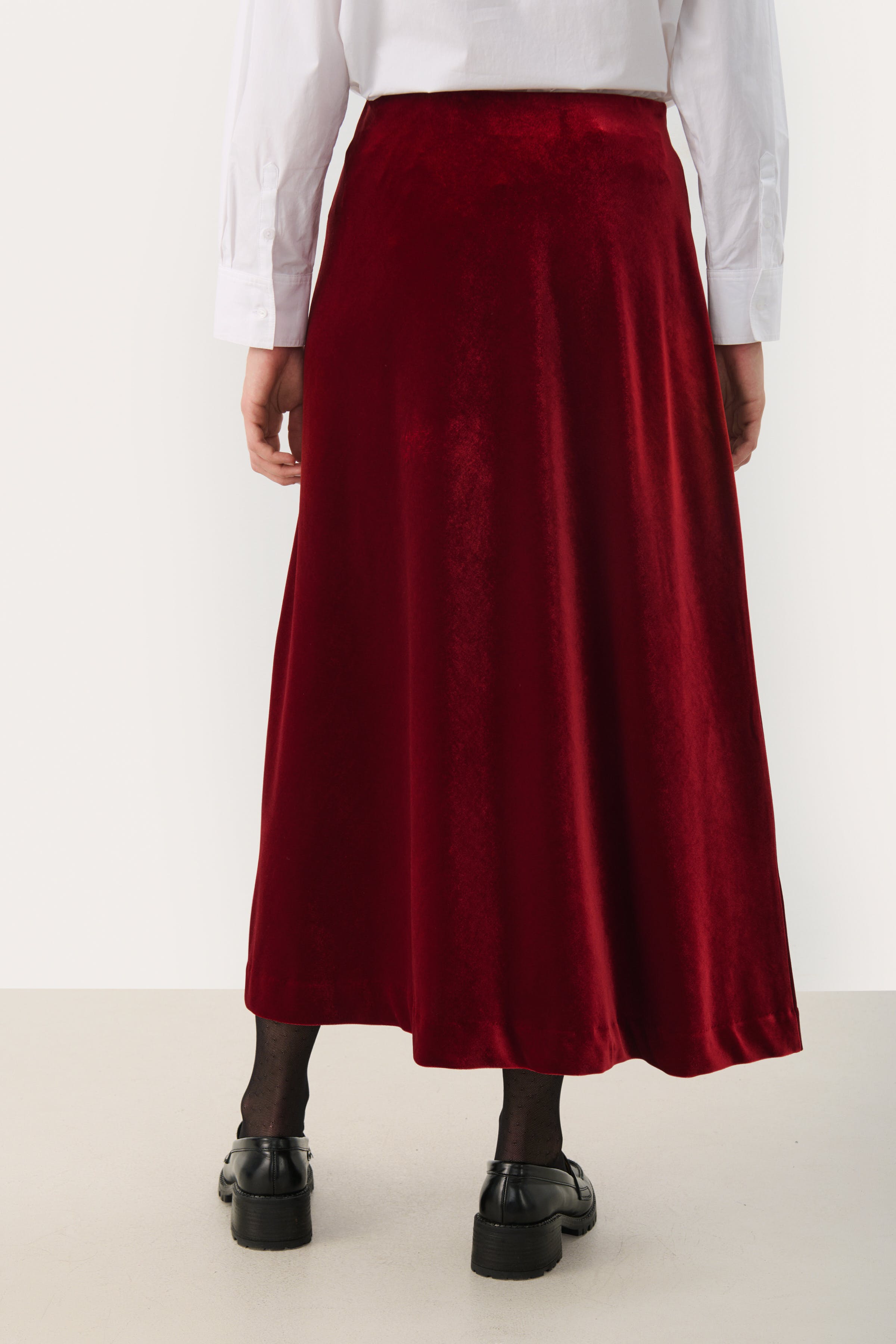 MeyaPW Velour Kjol LOOKBOOK BACK 30309080-191653