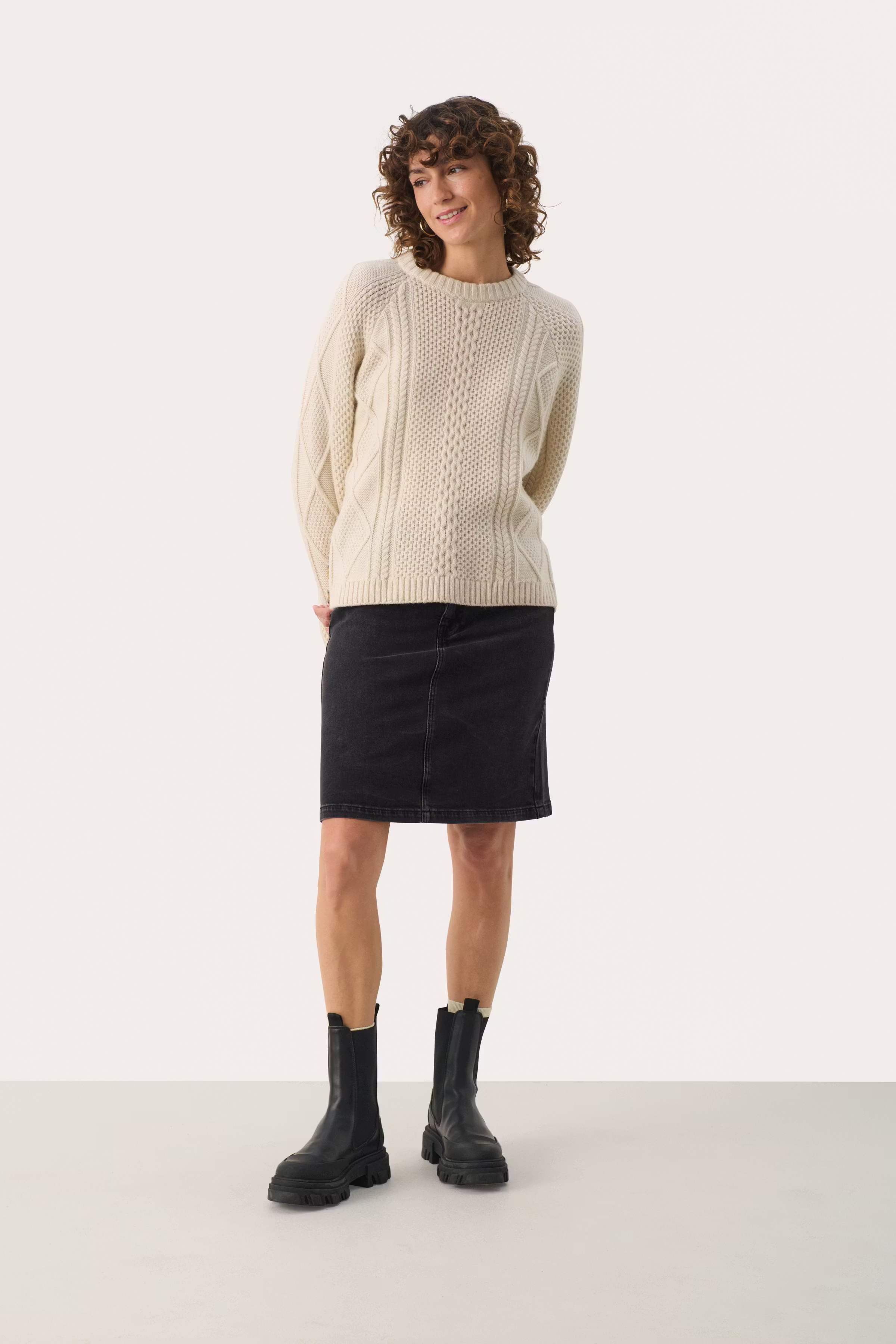 LejaPW Denim Skirt LOOKBOOK BACK 30308859-300148