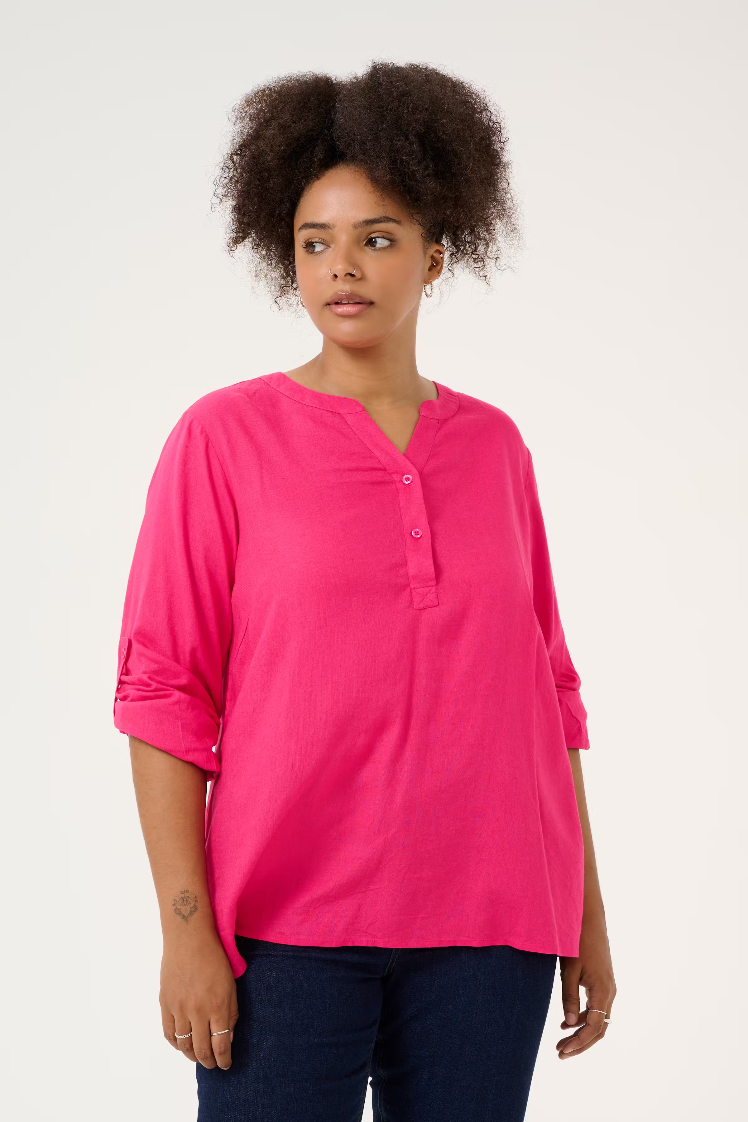 KCmille Linne Blus LOOKBOOK FRONT 10582215-181754