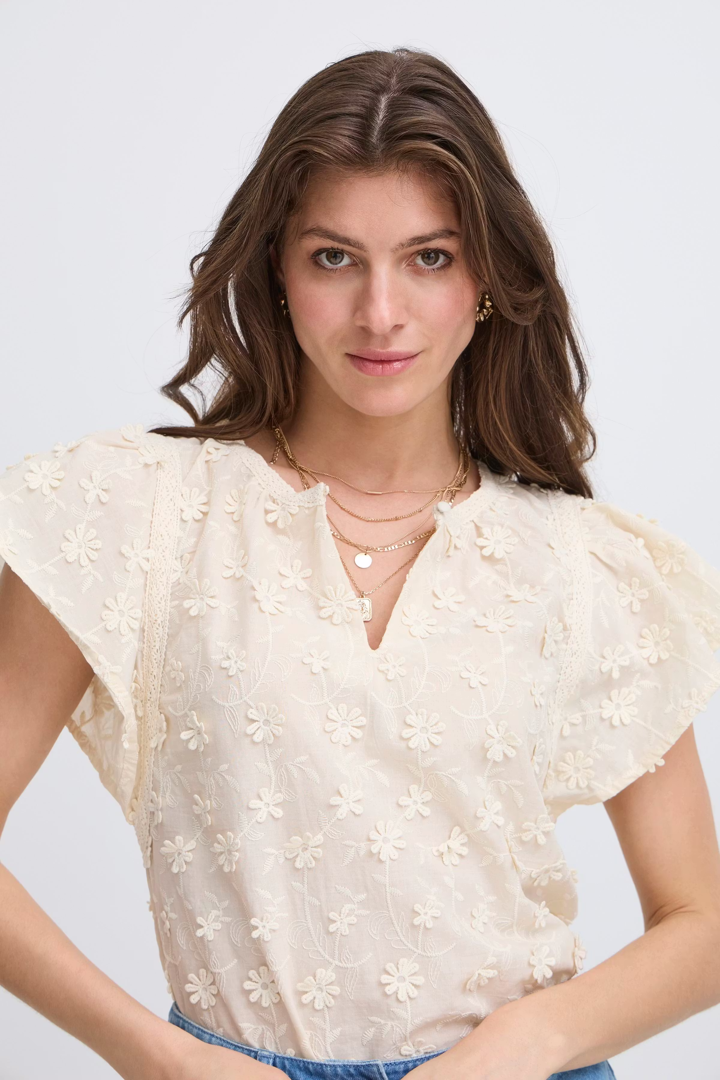 IRLIANE Kurzarm-Bluse LOCATION NONE 20122626-130905