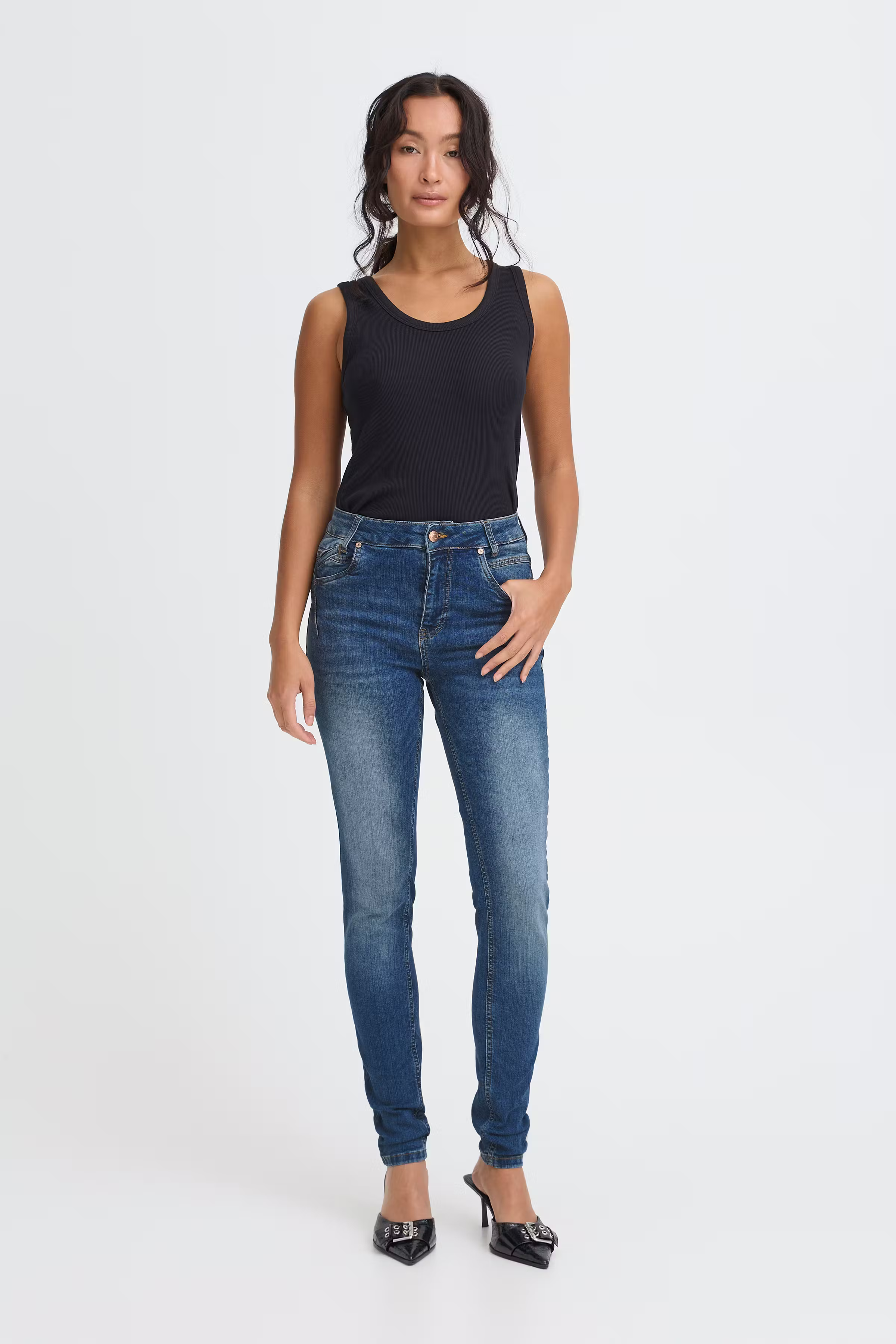 PZCARMEN Hw Jeans Skinny Leg LOOKBOOK FRONT 50204829-5001901