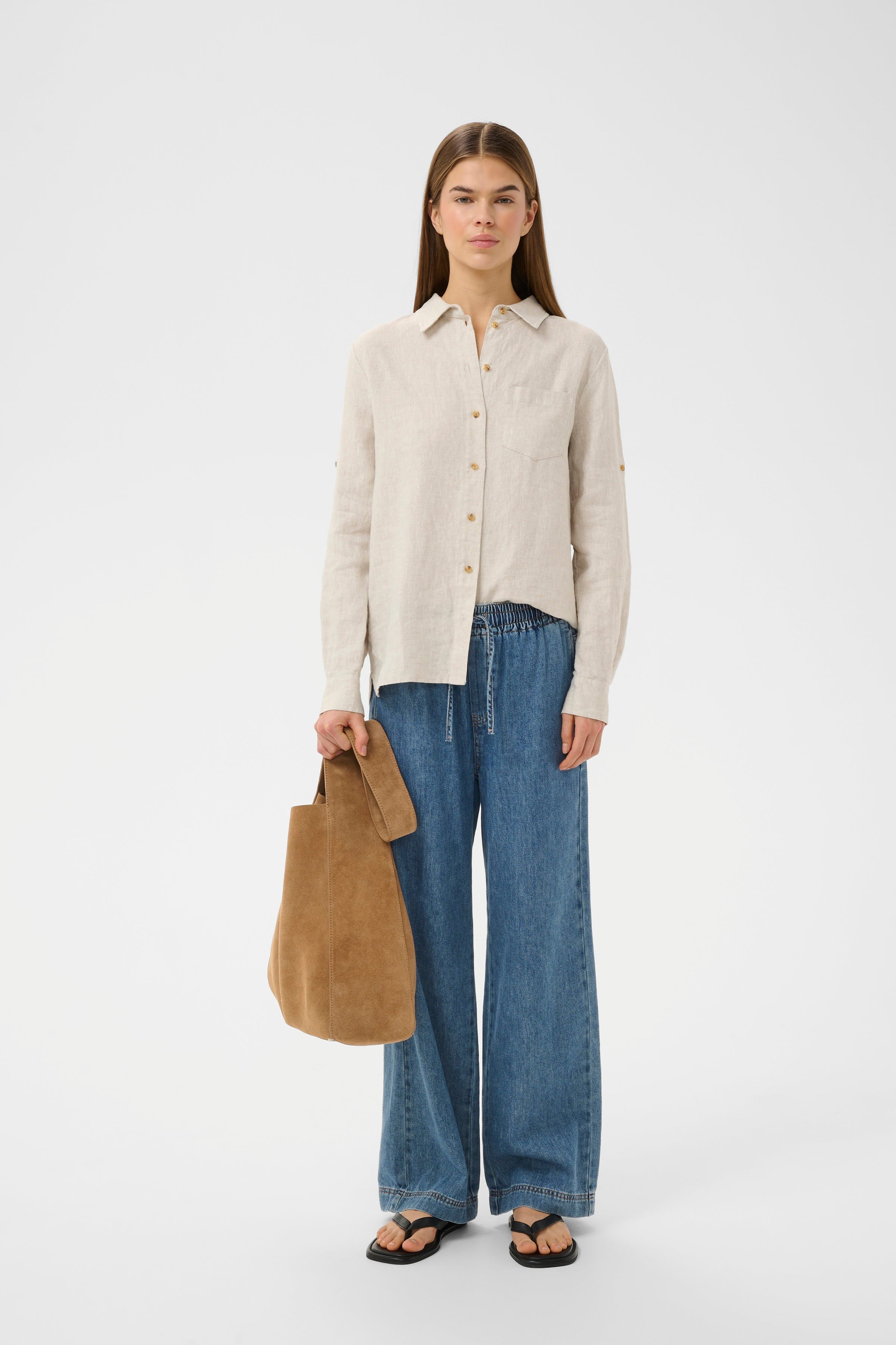 SophinaIW Pull-on Jeans LOOKBOOK FRONT 30110274-900006619