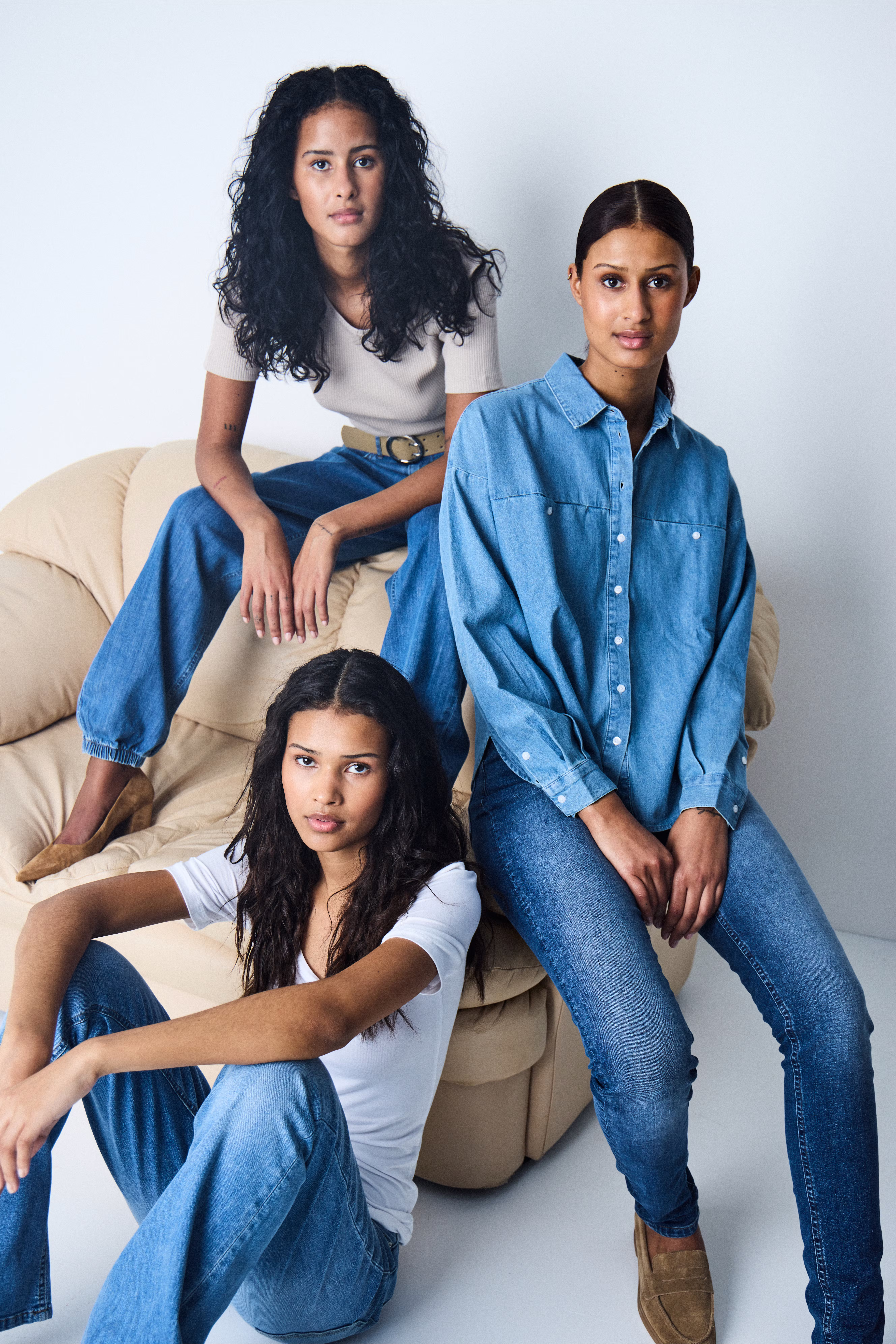 IHARCHER Denim blouse LOCATION NONE 20122389-200792