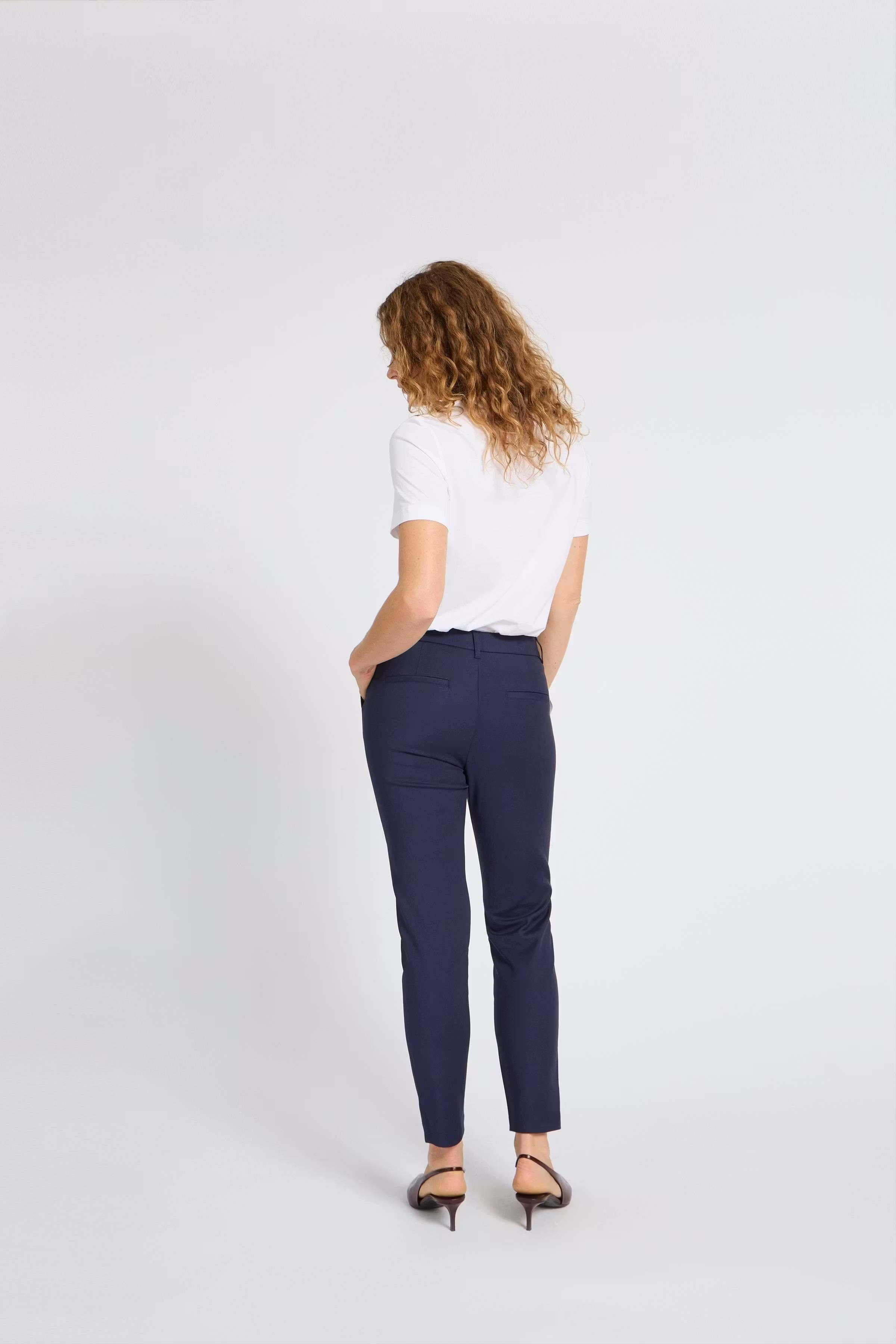 PZBINDY High Waist, Ankle Skinny Leg Broek LOCATION NONE 50210331-194020