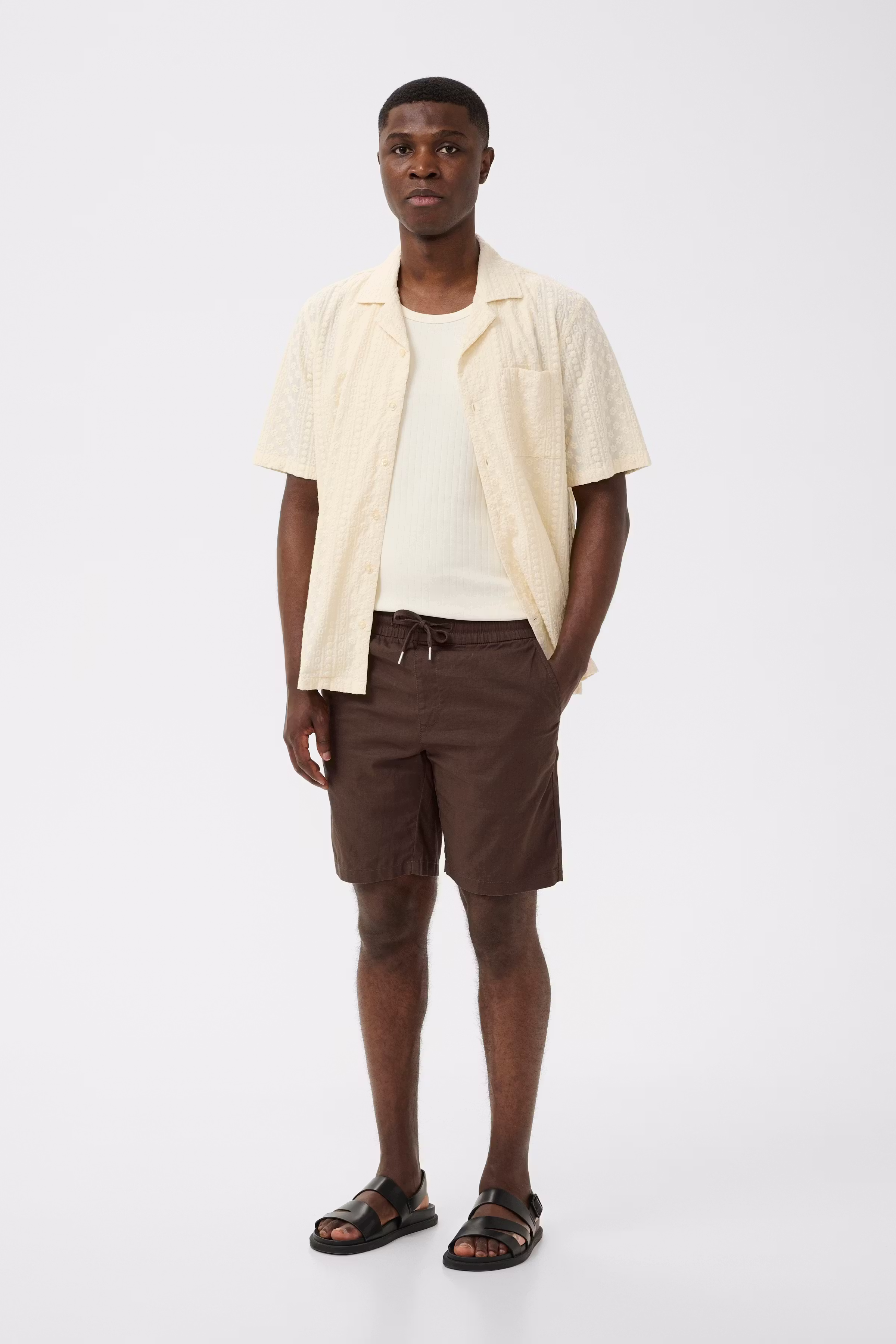 MAbarton linen shorts LOOKBOOK FRONT 30206032-190912