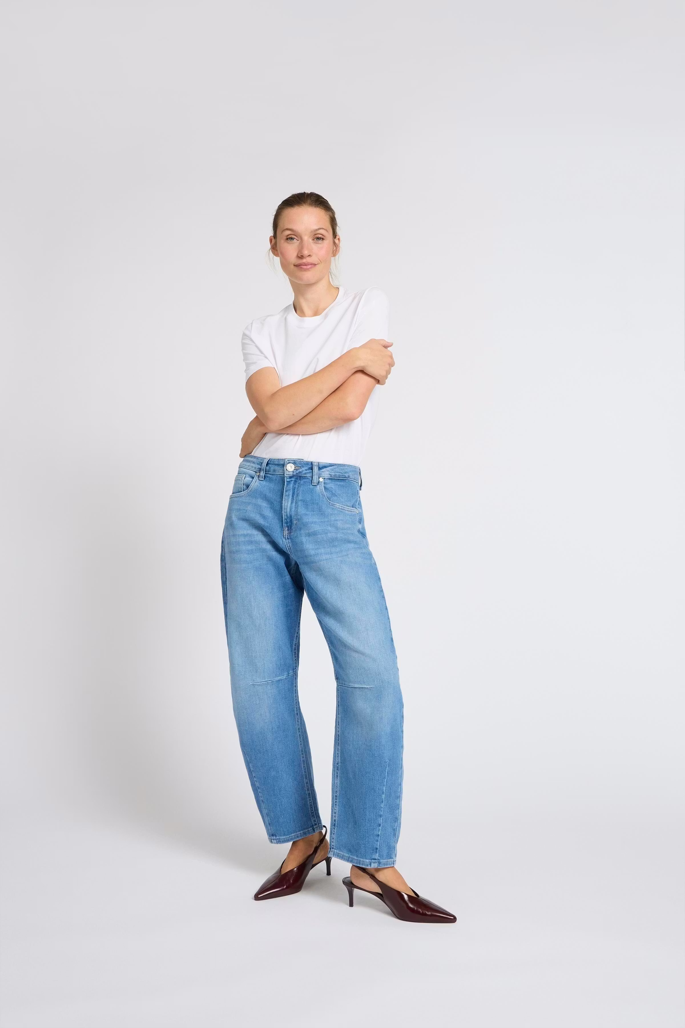 PZANNI HW JEANS BARREL LEG LOCATION NONE 50210210-200005