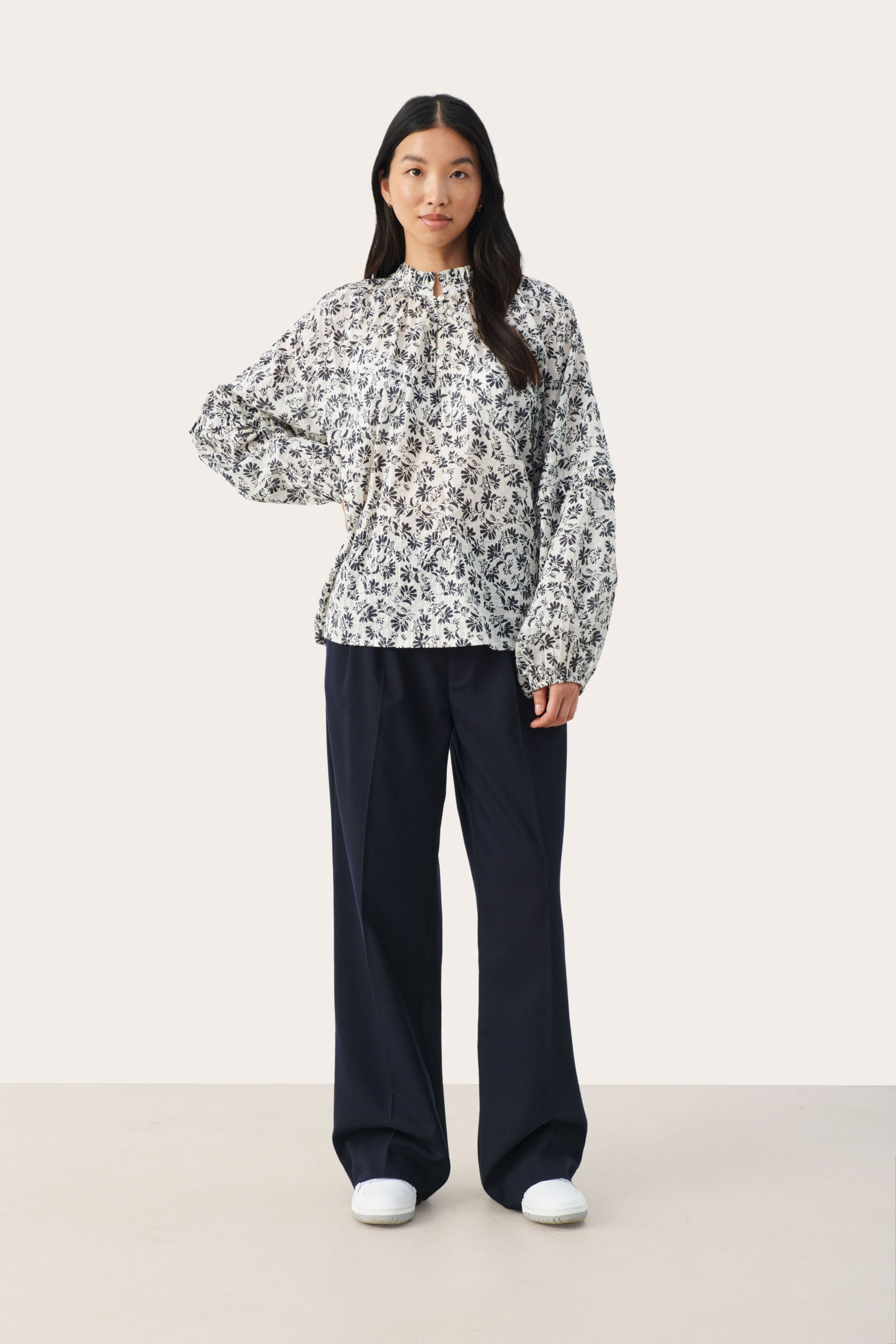 FlorraPW Blouse met ruches LOOKBOOK FRONT 30308282-302623