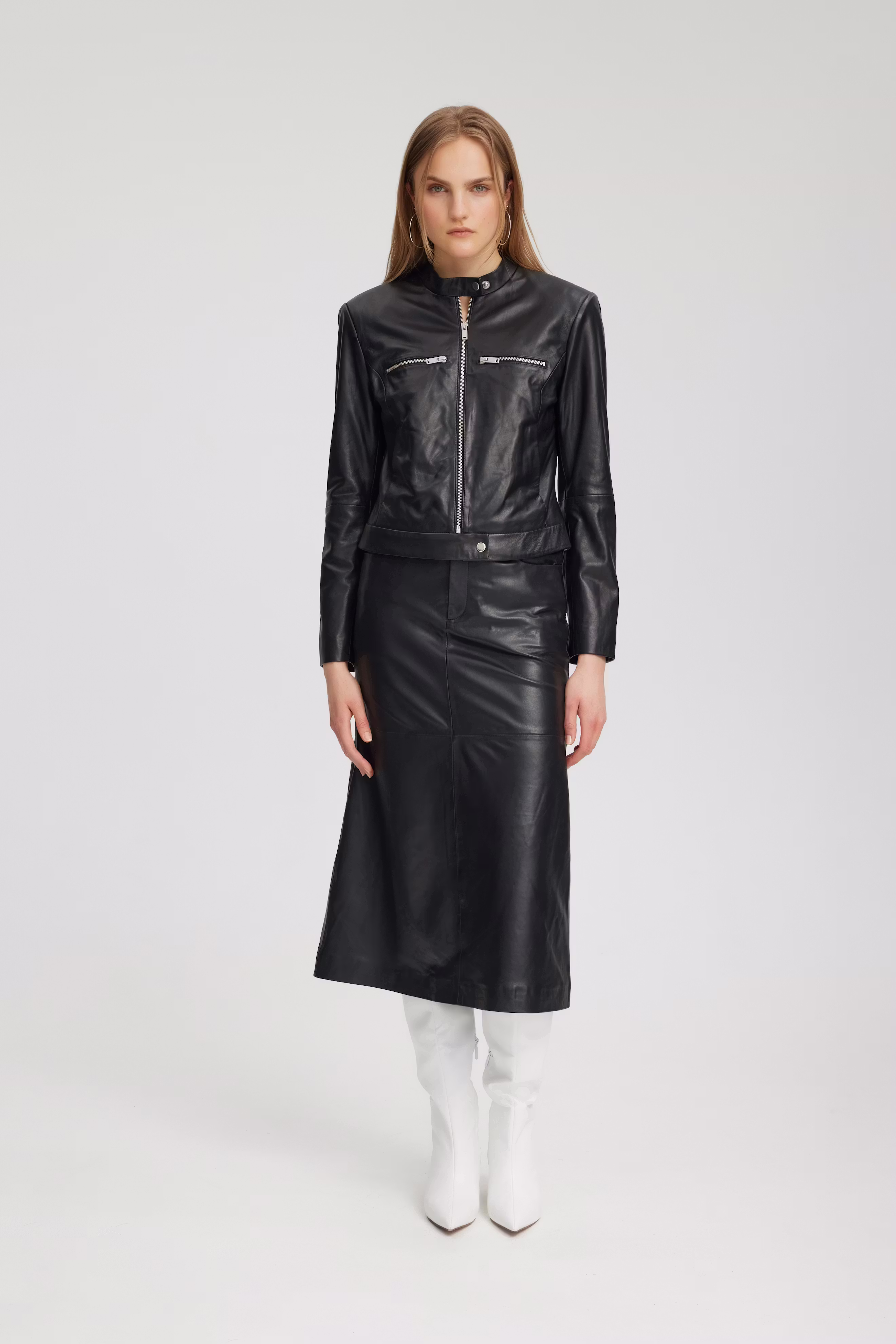 OliviGZ Leather jacket LOOKBOOK FRONT 10908764-100017