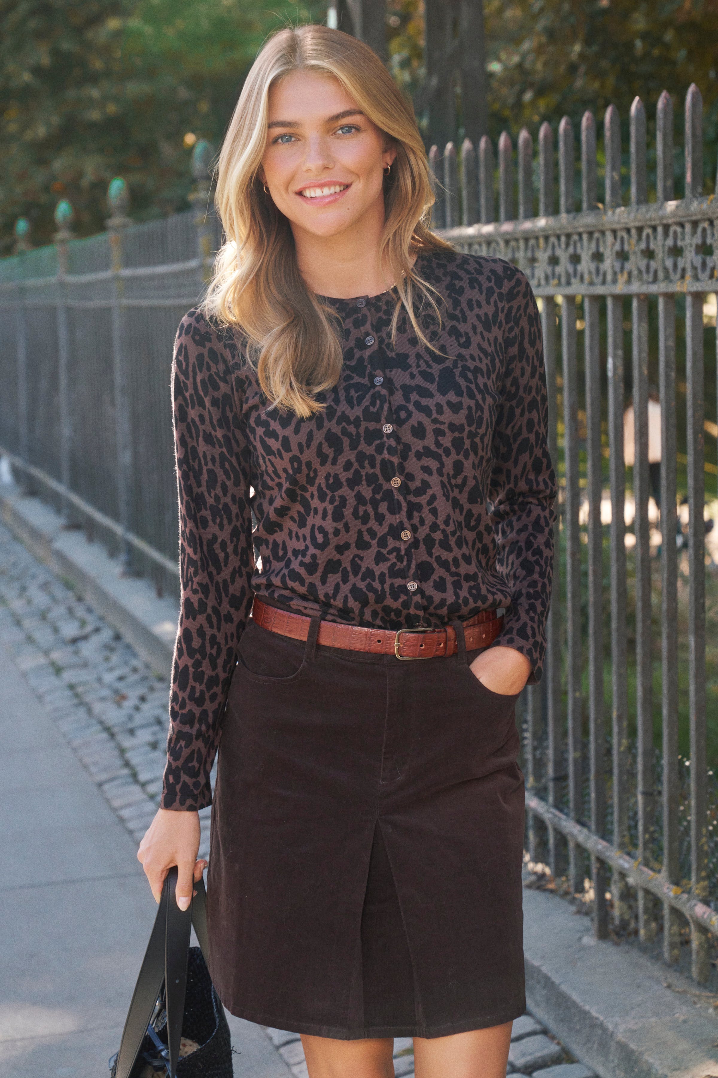 ZhilaSZ Leopard Cardigan LOCATION NONE 30513973-303646