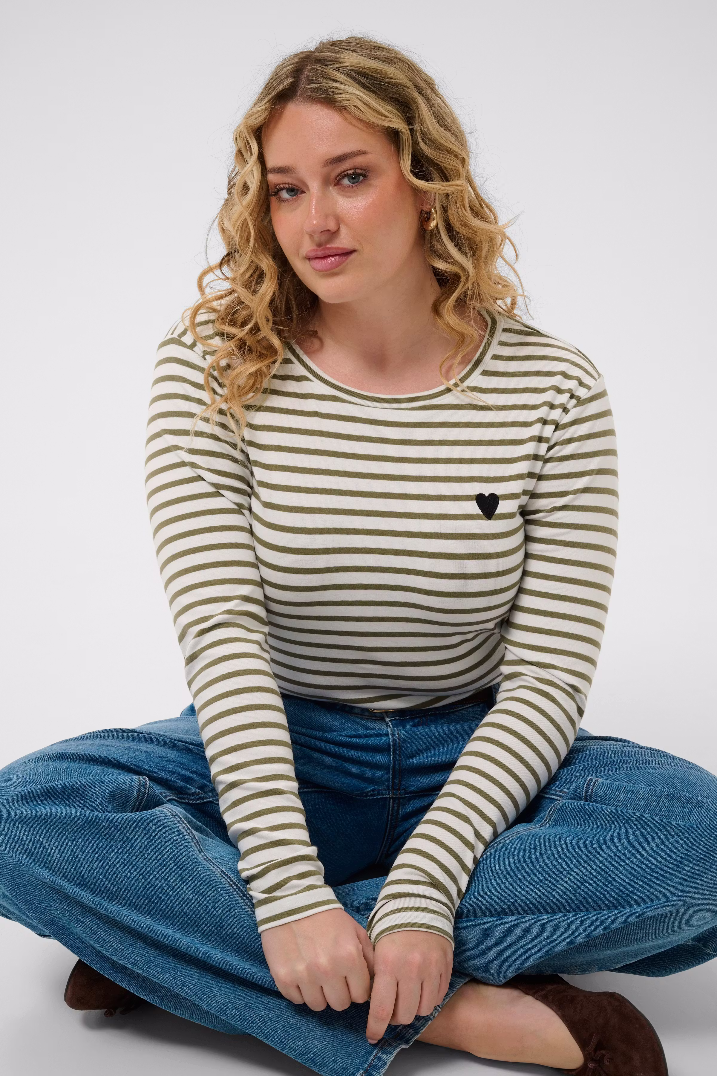 KClia Stribet Langærmet T-shirt LOOKBOOK DETAIL 10580179-110094