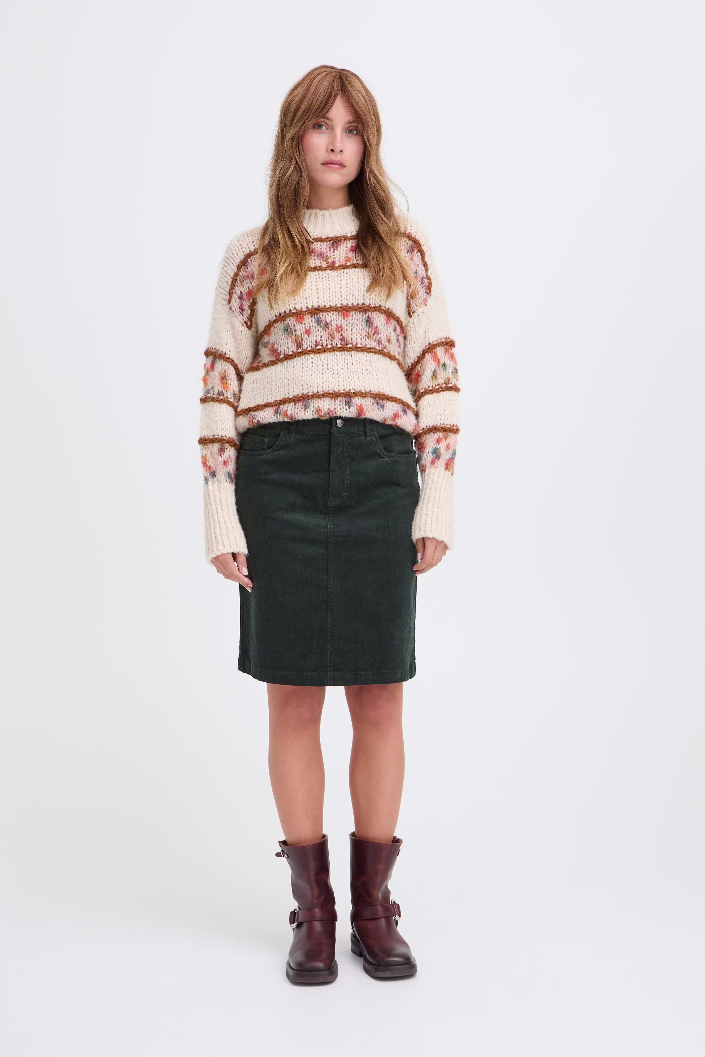 PZSALLY Skjørt LOOKBOOK FRONT 50210076-195708