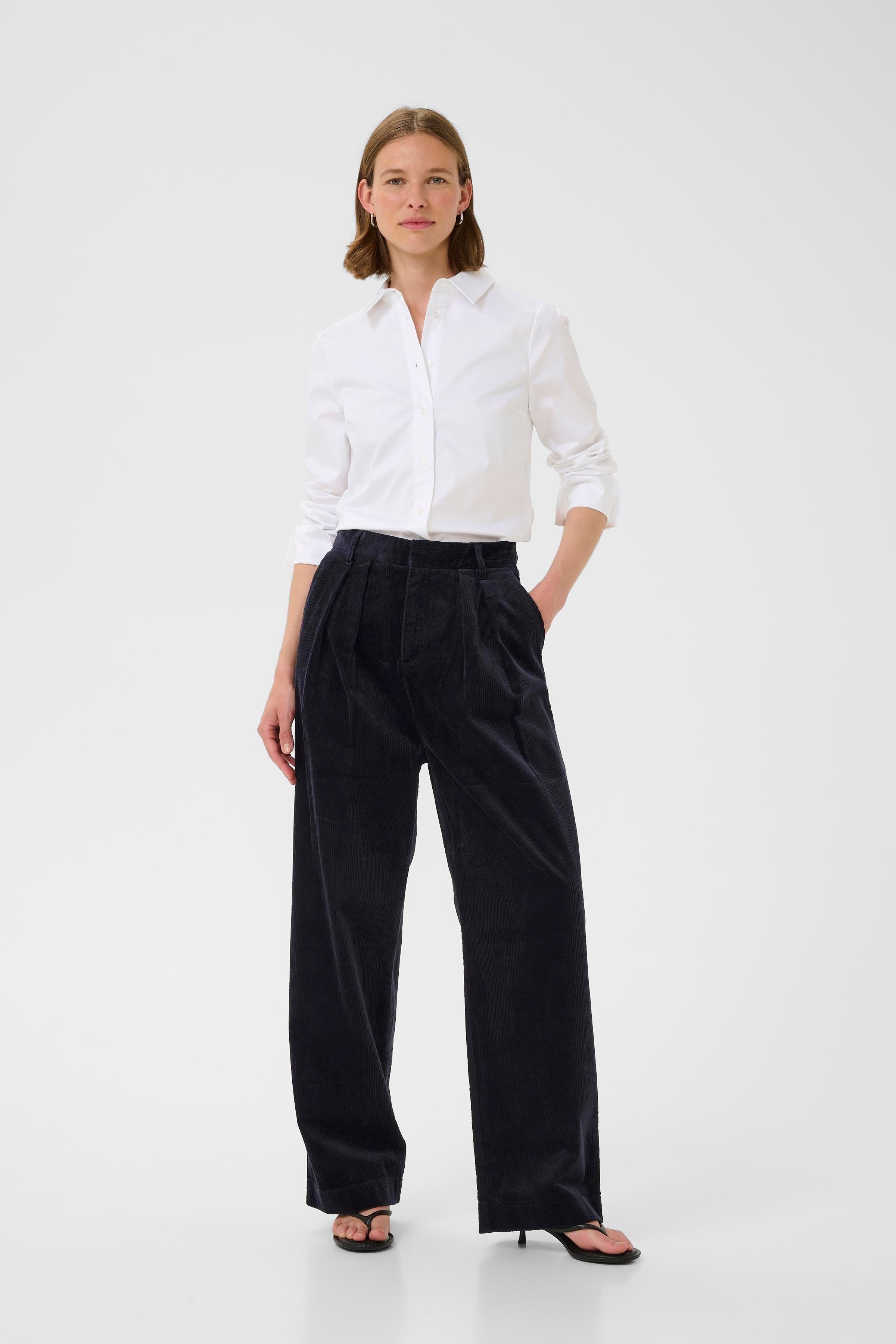 ToriIW Wide Trousers LOOKBOOK FRONT 30109783-300005