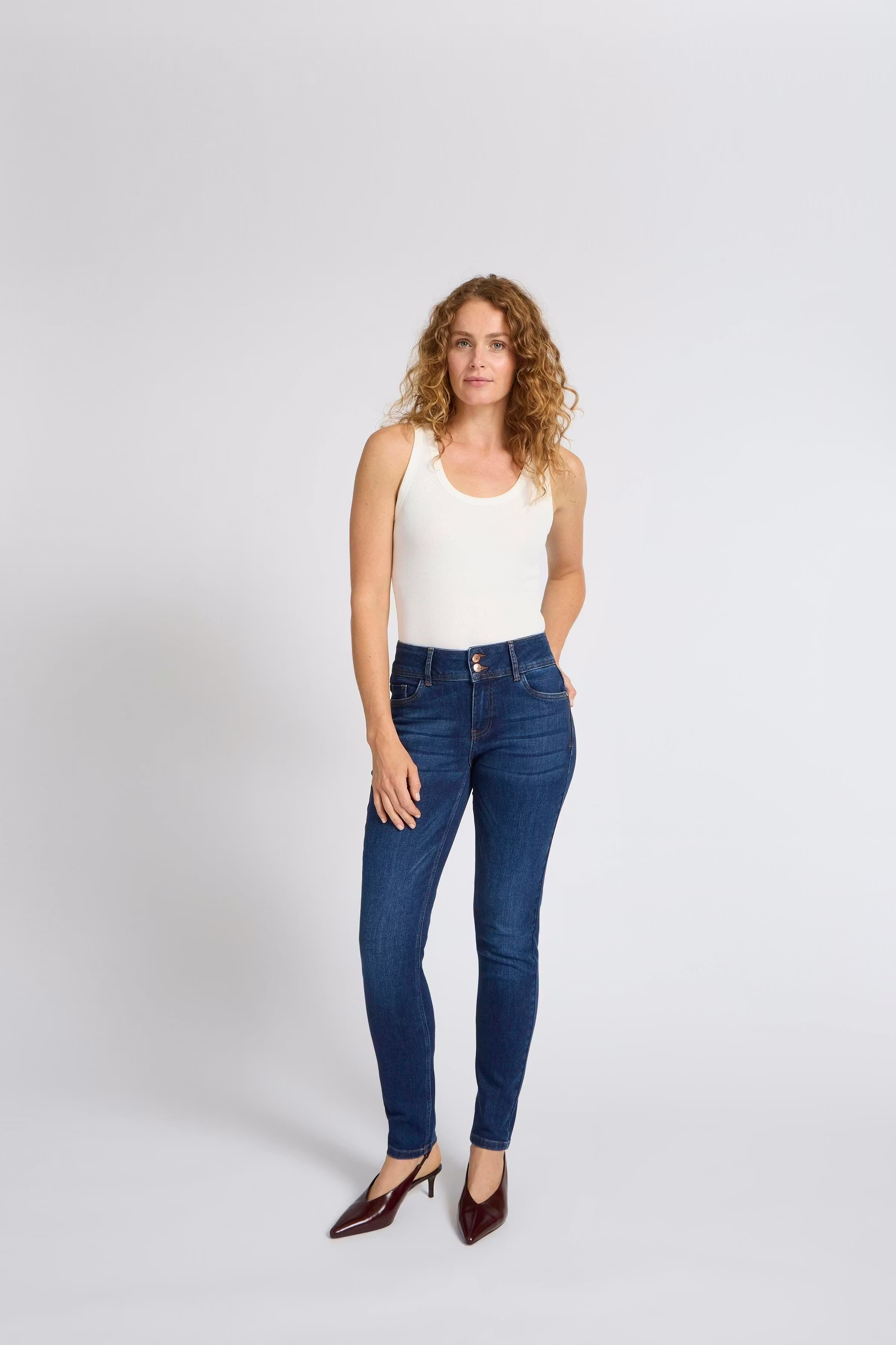 PZSUZY HW Curved Jeans Skinny Leg LOCATION NONE 50205549-200002