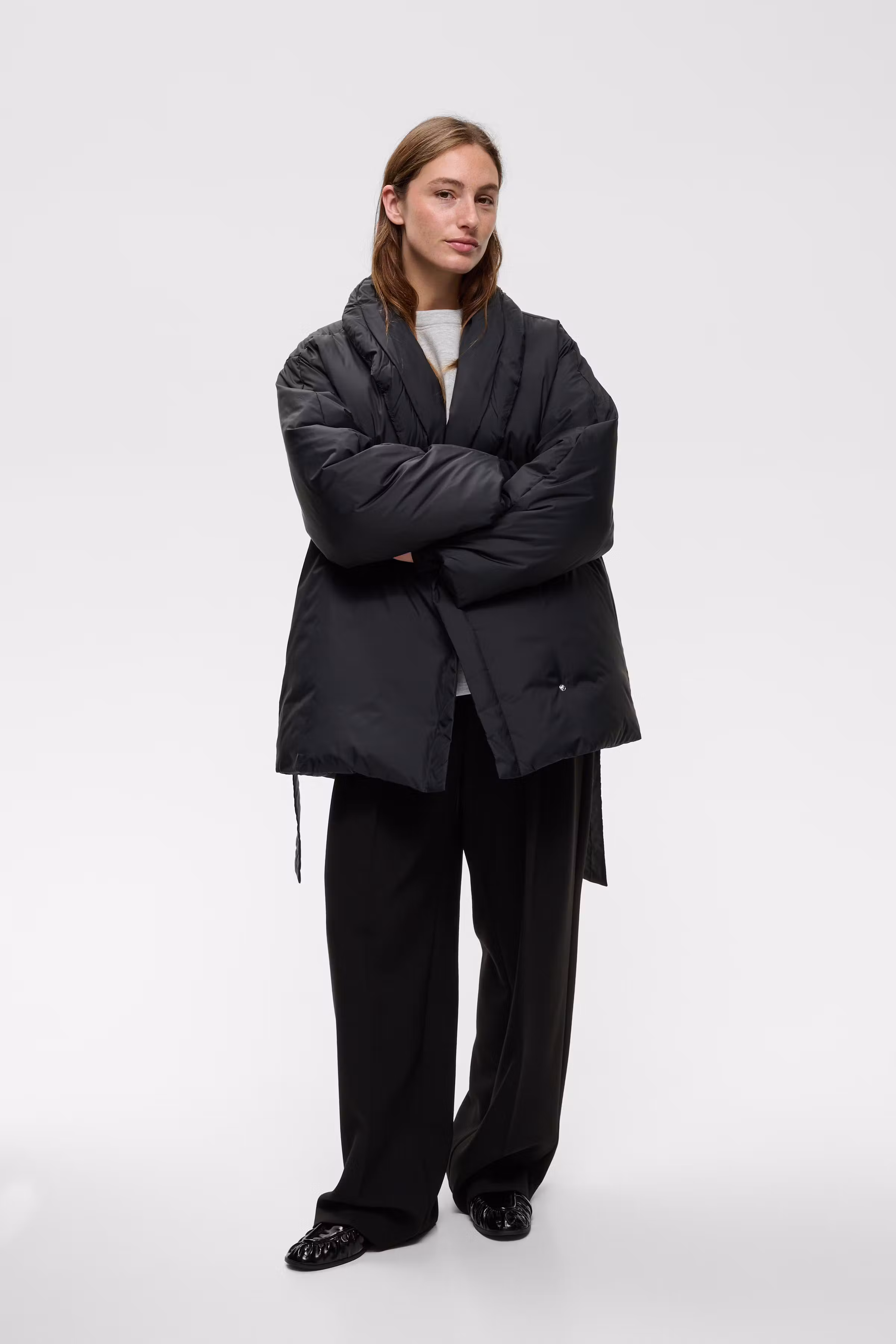 ZINNAHIW Steppjacke mit Gürtel LOOKBOOK FRONT 30112660-194008