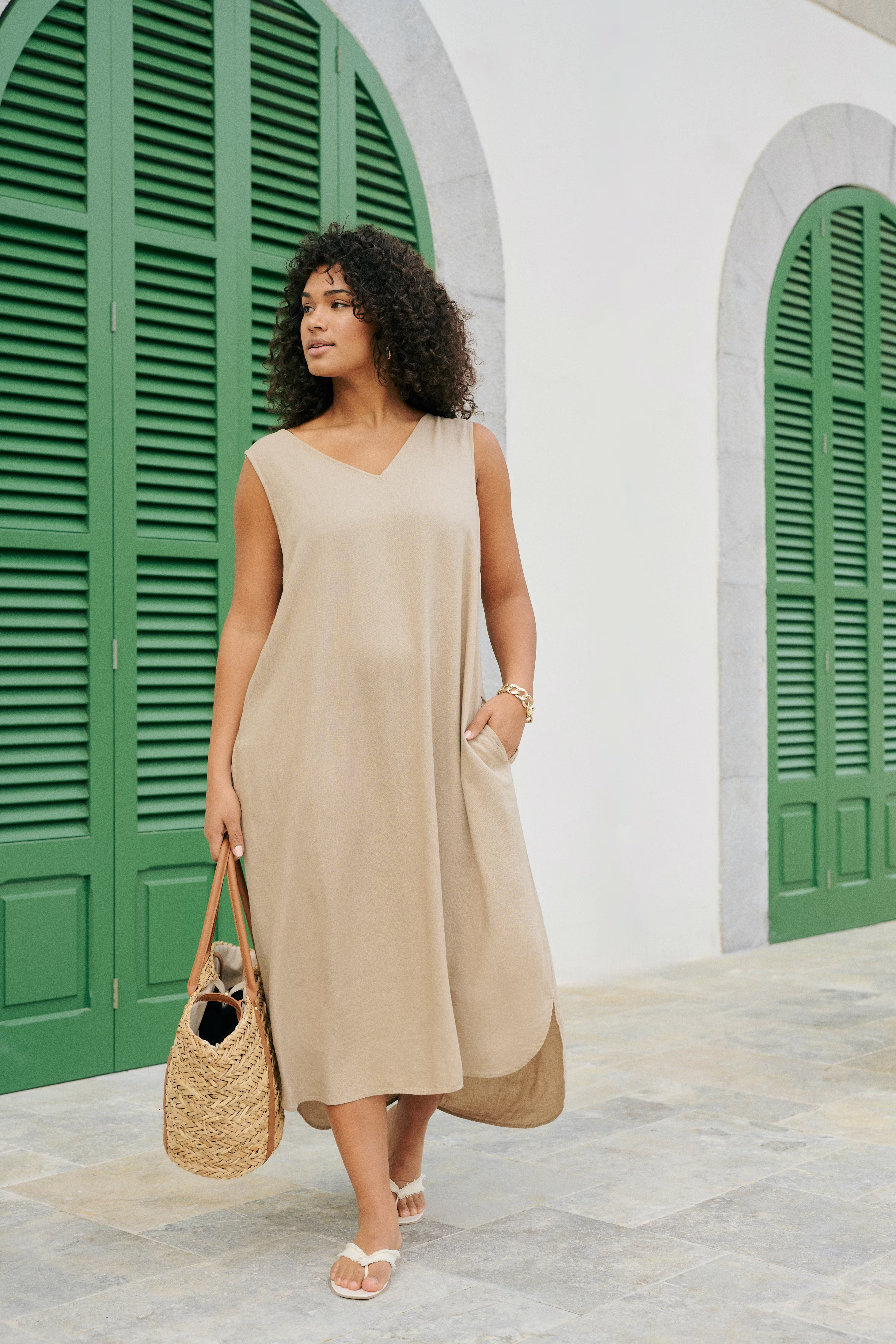 KCmille Linen Dress LOCATION NONE 10582214-171109