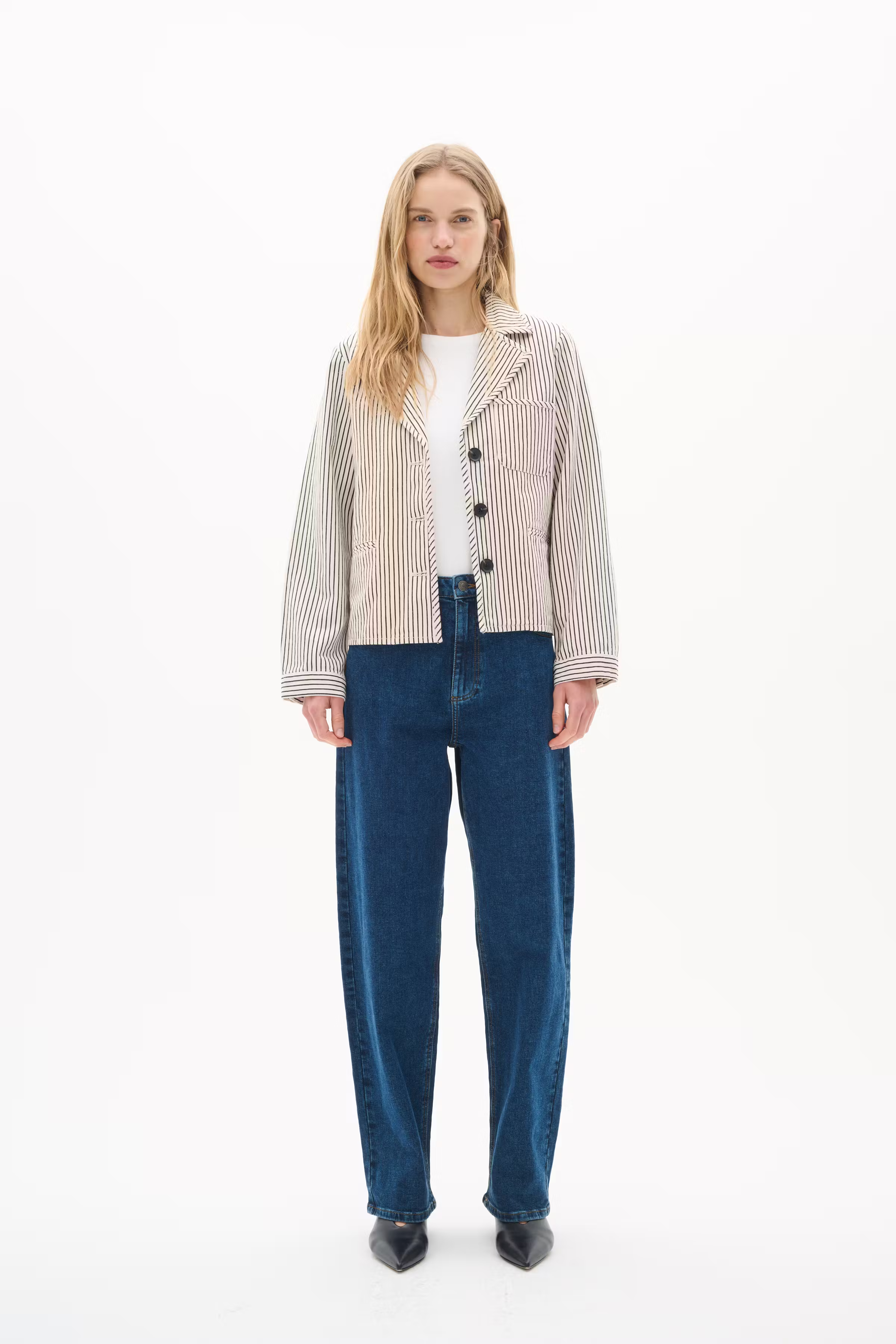 BaiIW Causal denim jas LOOKBOOK FRONT 30110563-302821