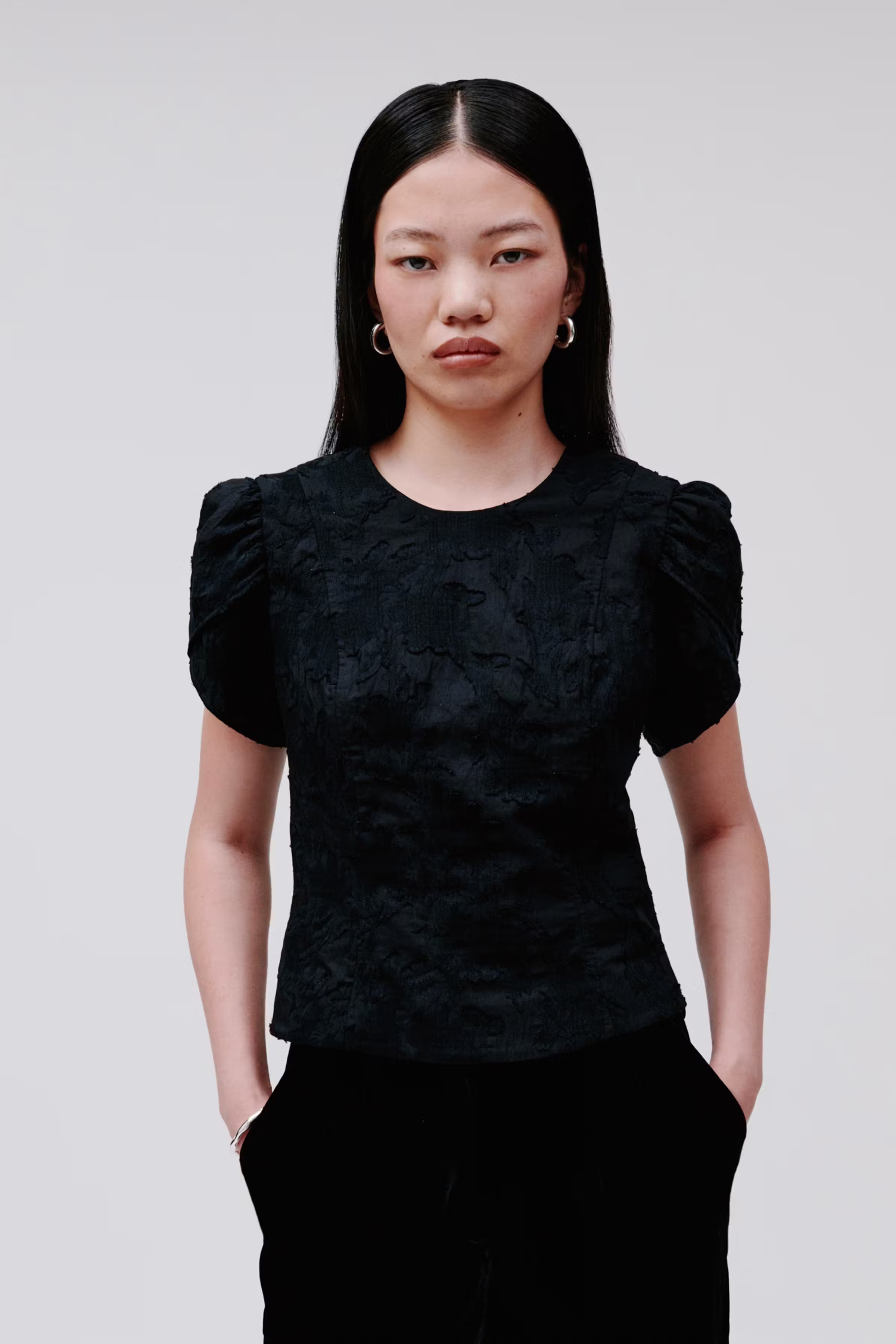 IOELODIE Blouse LOOKBOOK FRONT 30600738-BK999