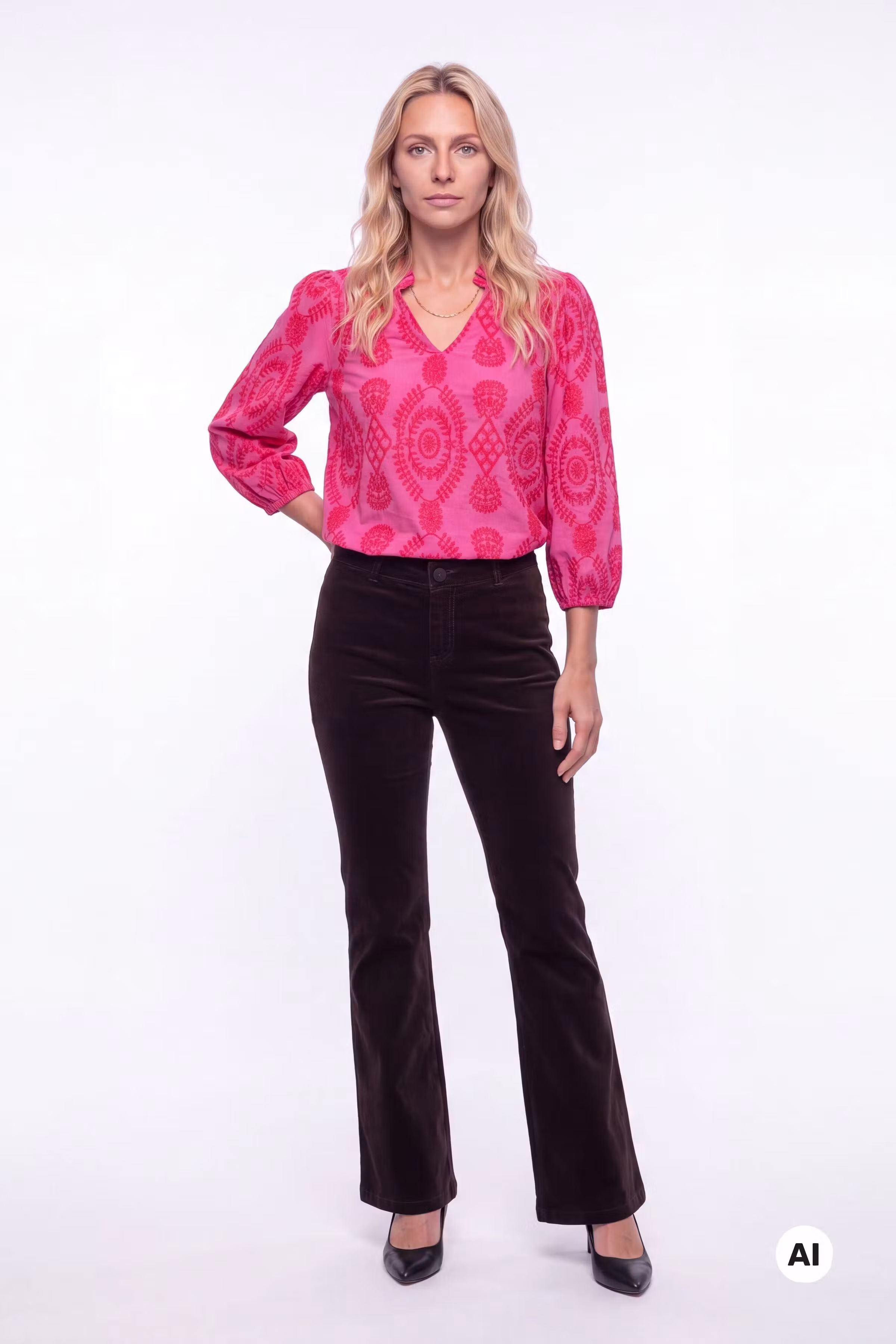 CUtia Bluse LOOKBOOK FRONT 50109439-152718
