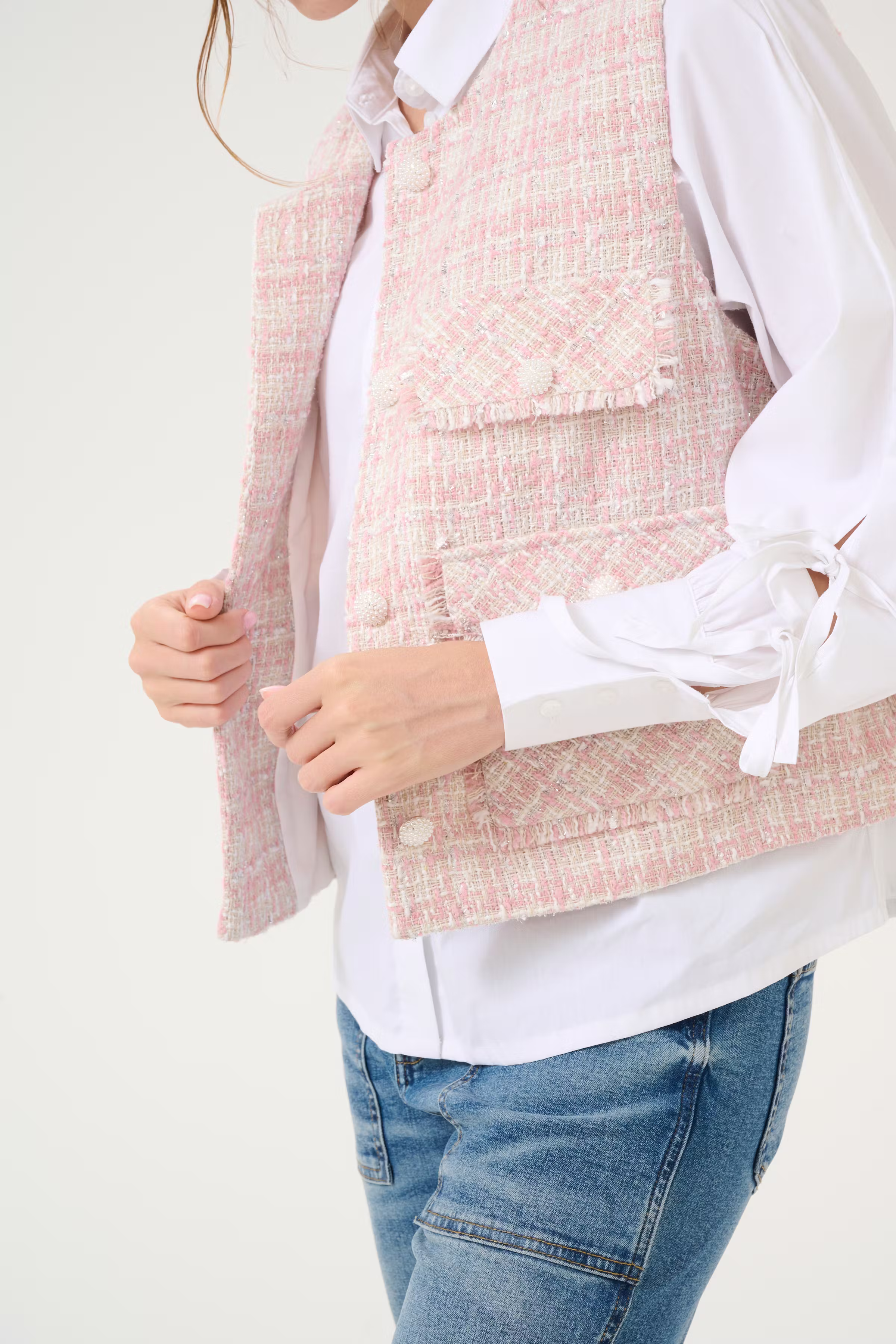 CUcoca Bouclé waistcoat LOOKBOOK DETAIL 50111793-107452