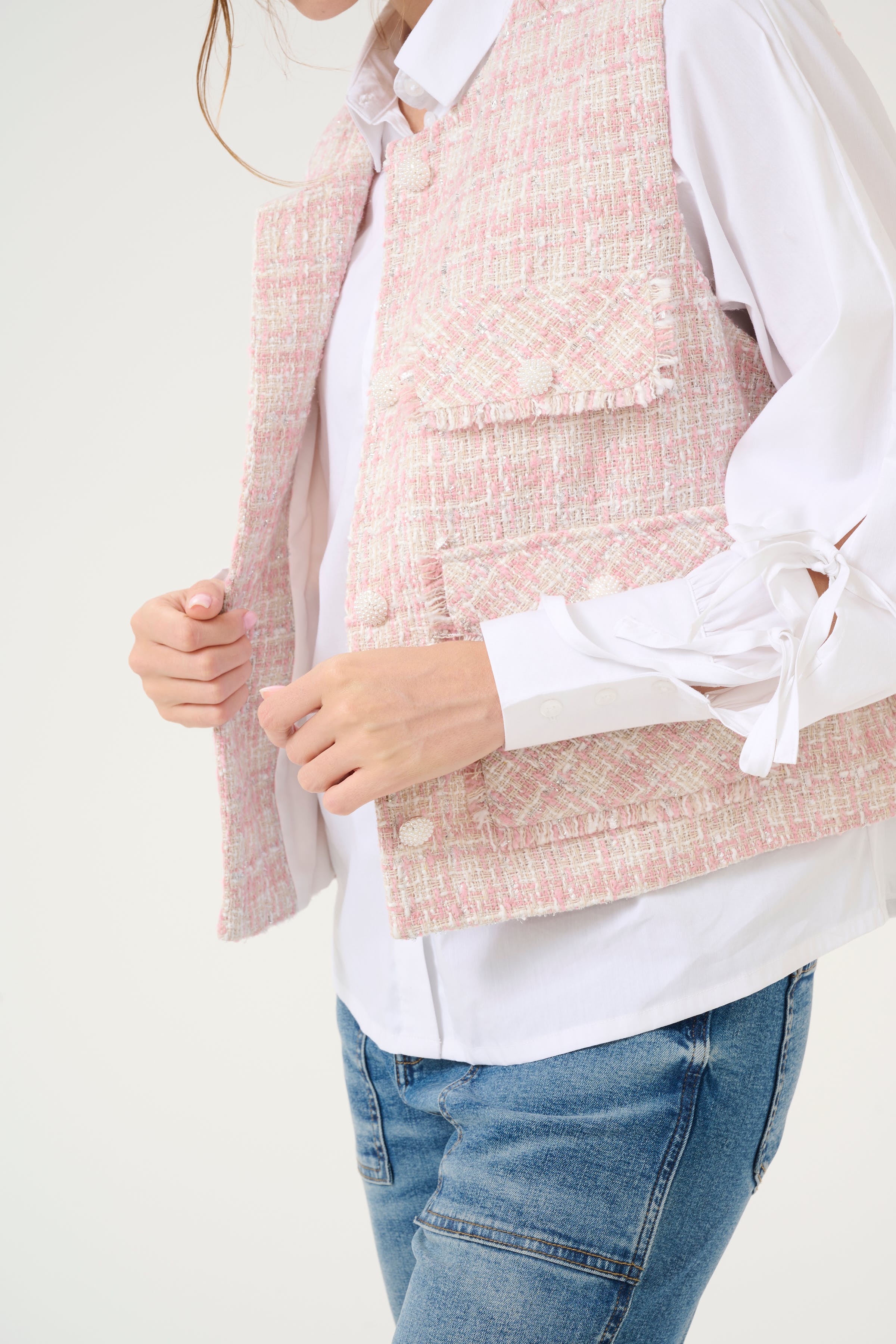 CUcoca Bouclé waistcoat LOOKBOOK DETAIL 50111793-107452