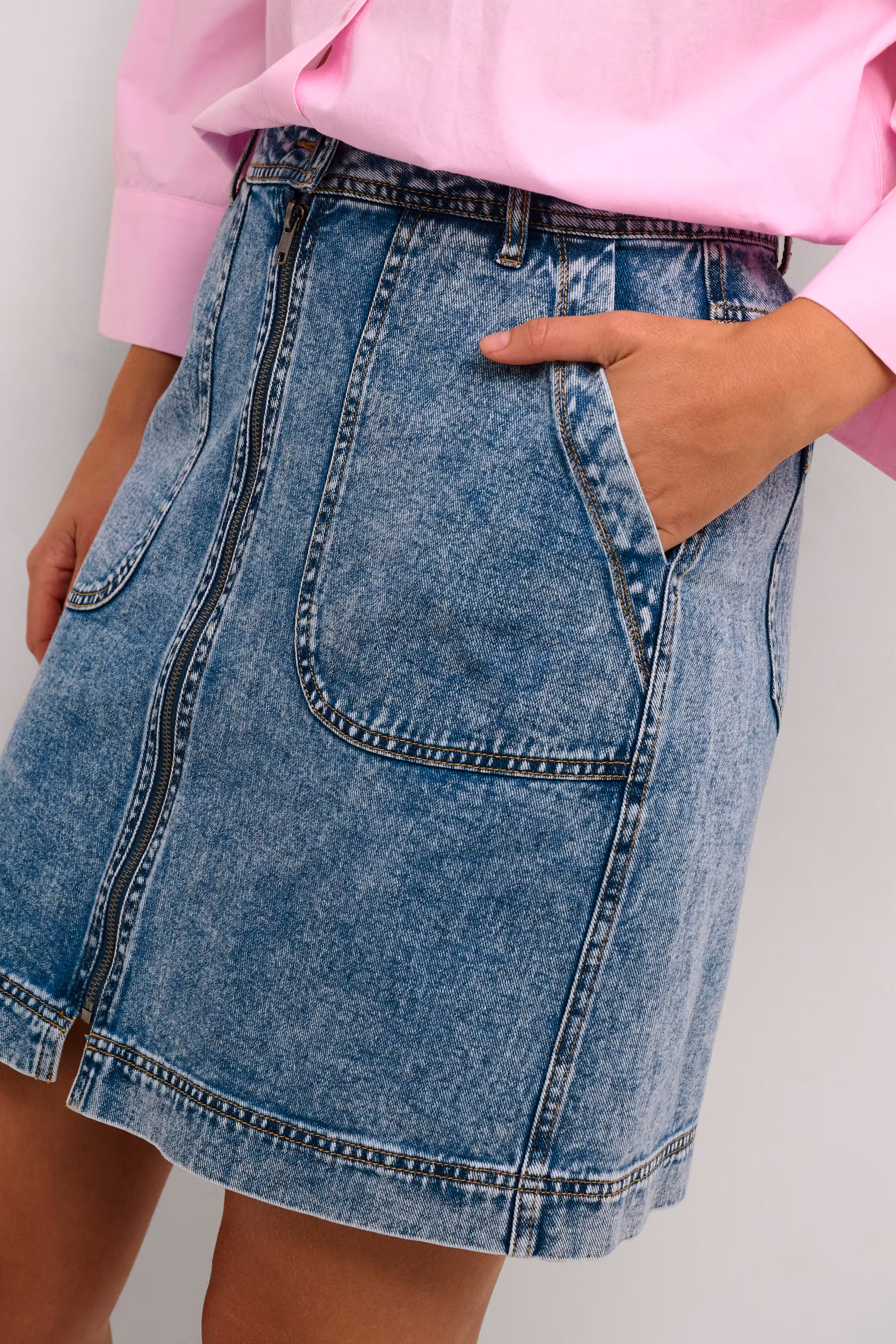 KAsidsel Denim Skjørt LOOKBOOK DETAIL 10508346-103166