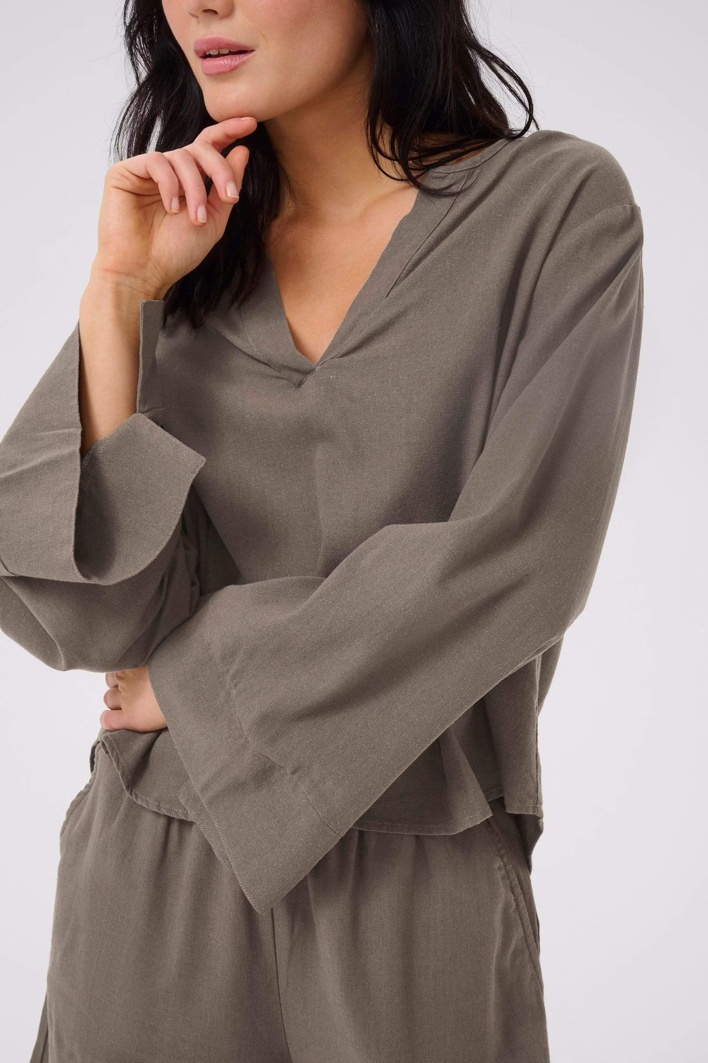 DiasMW Linen Blouse LOOKBOOK DETAIL 10704714-181112