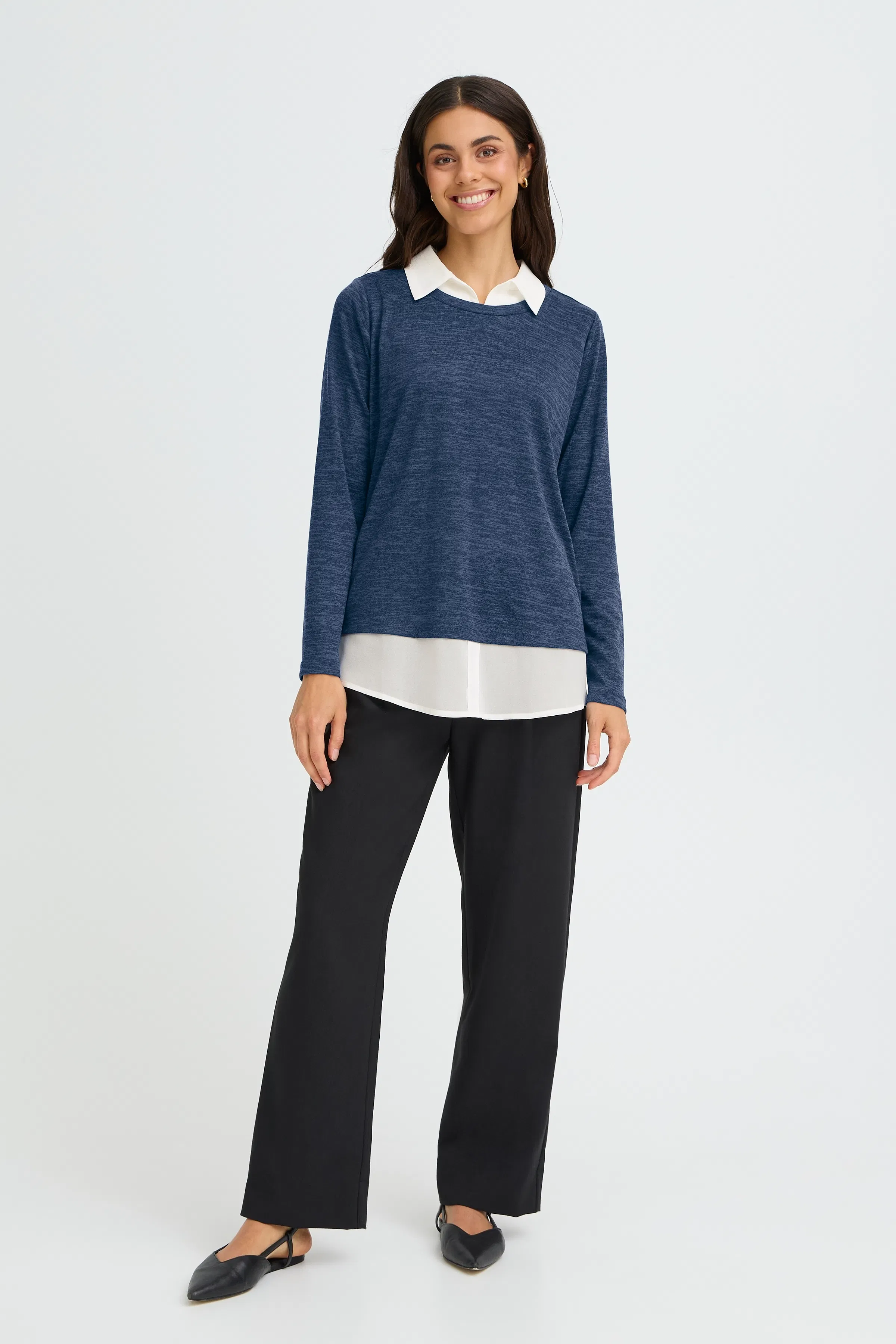 FREMMIE Strikket pullover LOOKBOOK FRONT 20615367-900006586