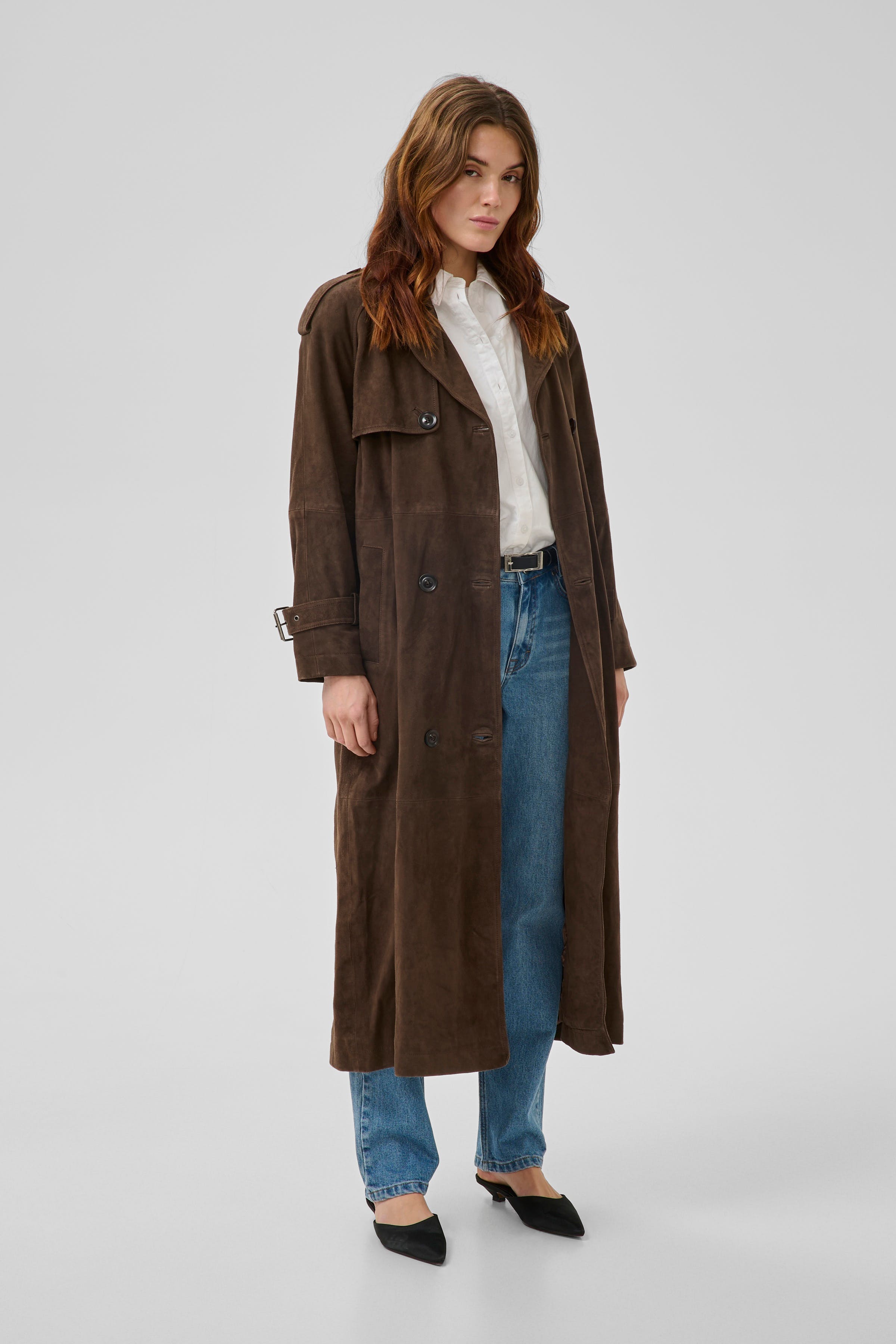 TaraMW Suede Trenchcoat LOOKBOOK FRONT 10704830-190840