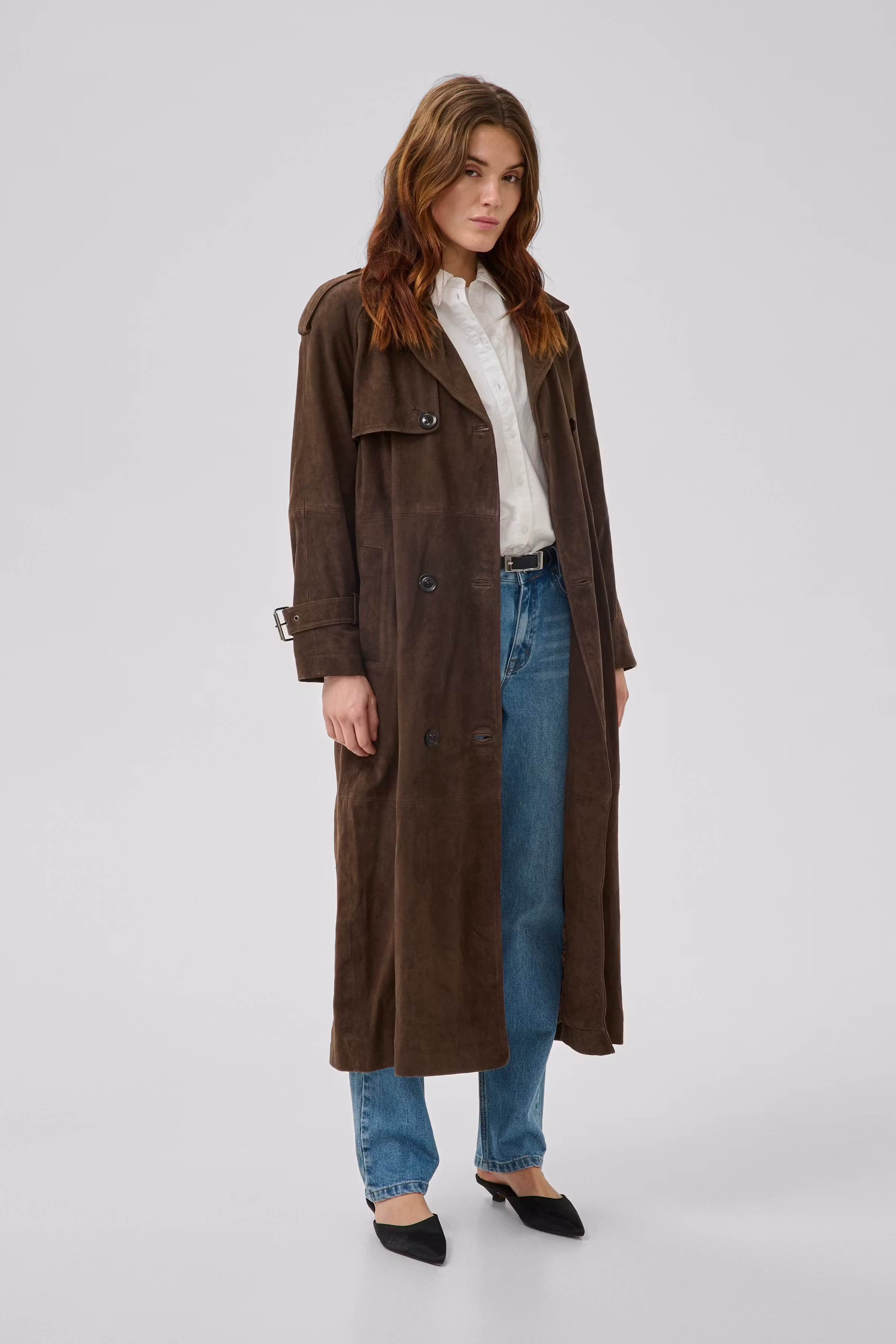 TaraMW Ruskindstrenchcoat LOOKBOOK FRONT 10704830-190840