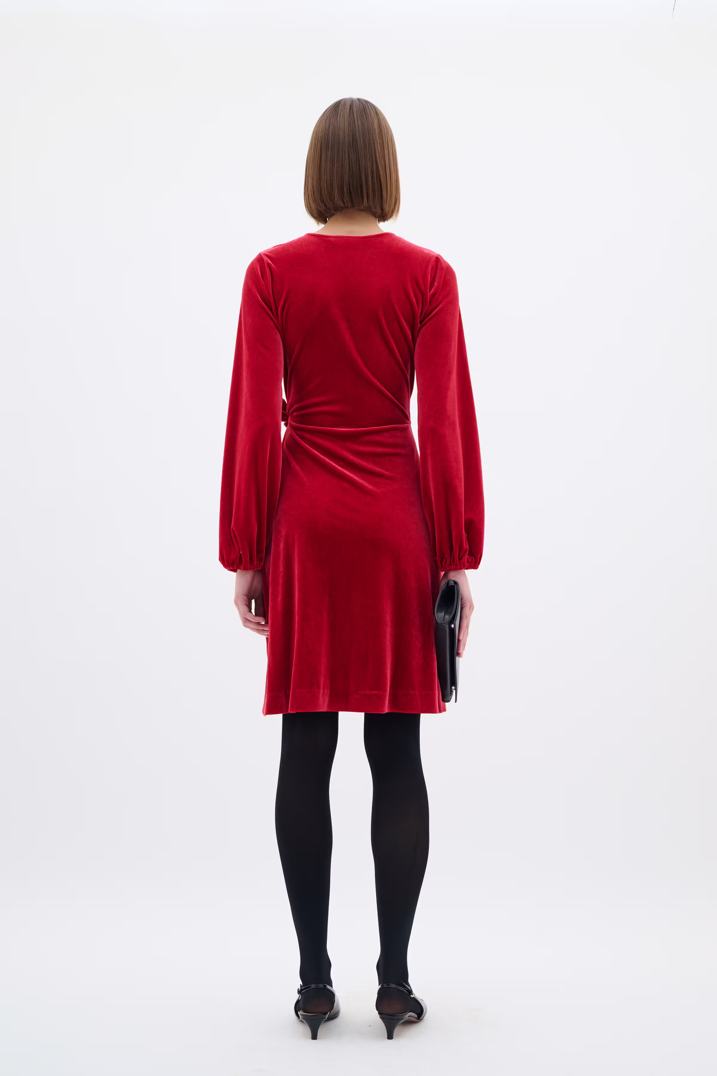 BrynnIW Goriel Velour Wrap Kjole LOOKBOOK BACK 30110083-300421