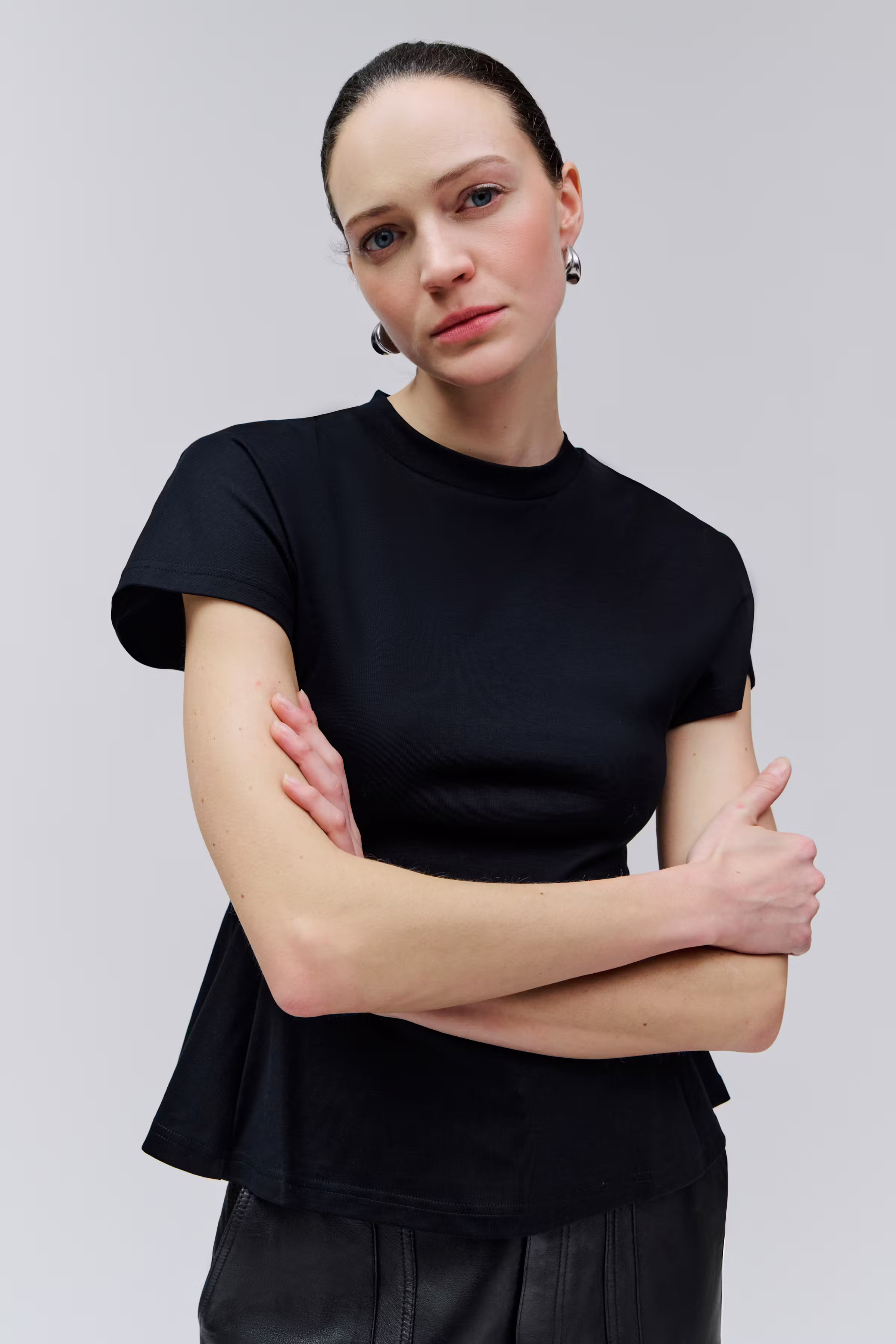 FERNANDA T-shirt LOOKBOOK FRONT 30600582-BK999