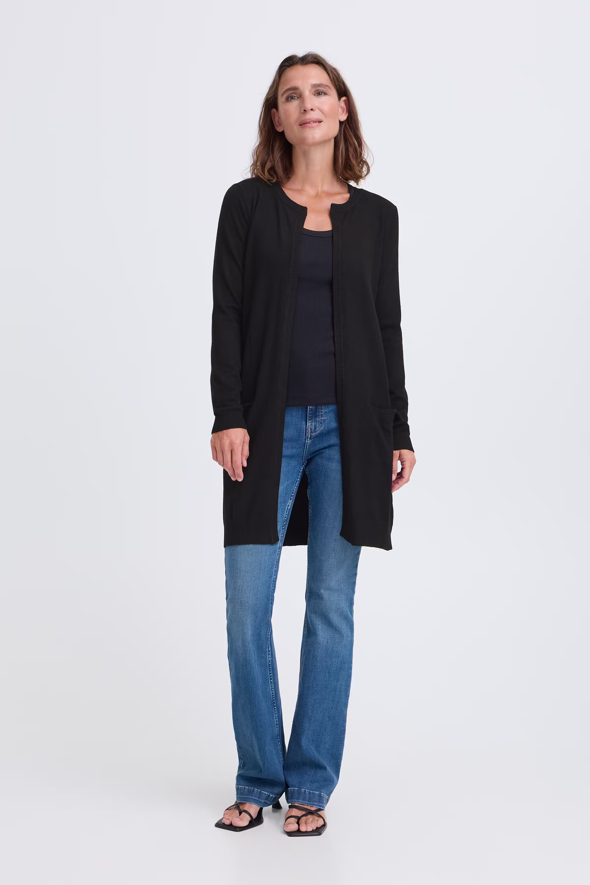 PZSara Long Cardigan LOOKBOOK FRONT 50203258-5000199