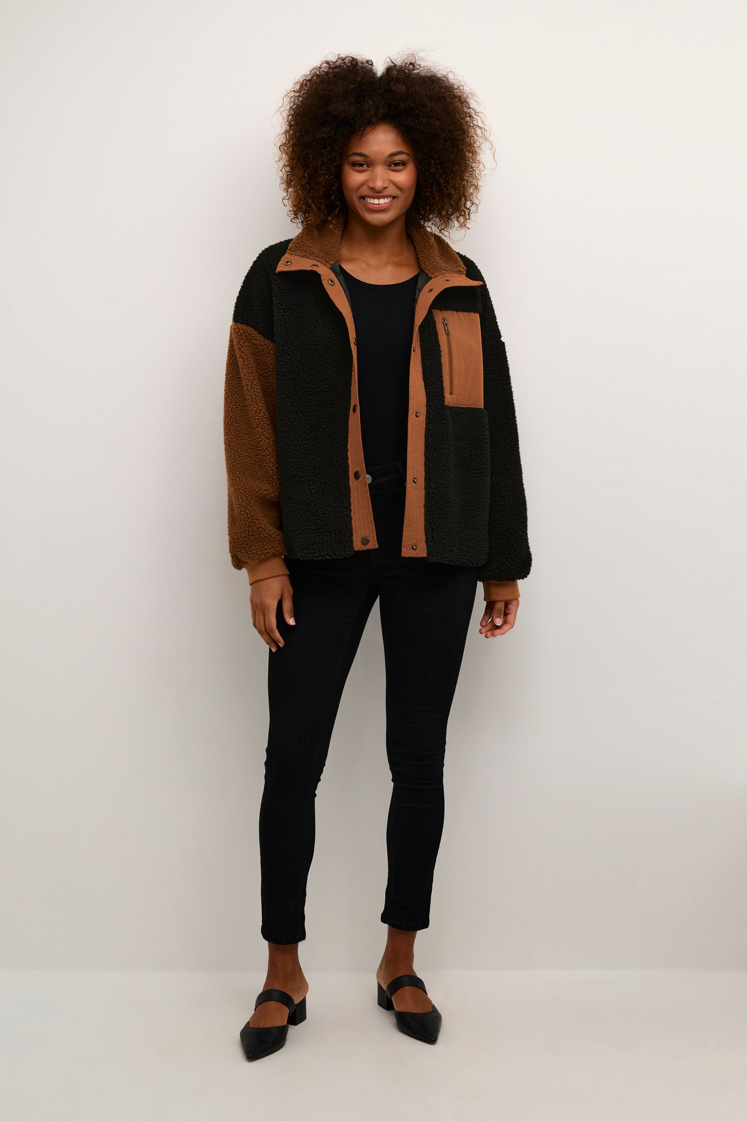 CUtally Teddy fleece jacket LOOKBOOK FRONT 50109006-500012