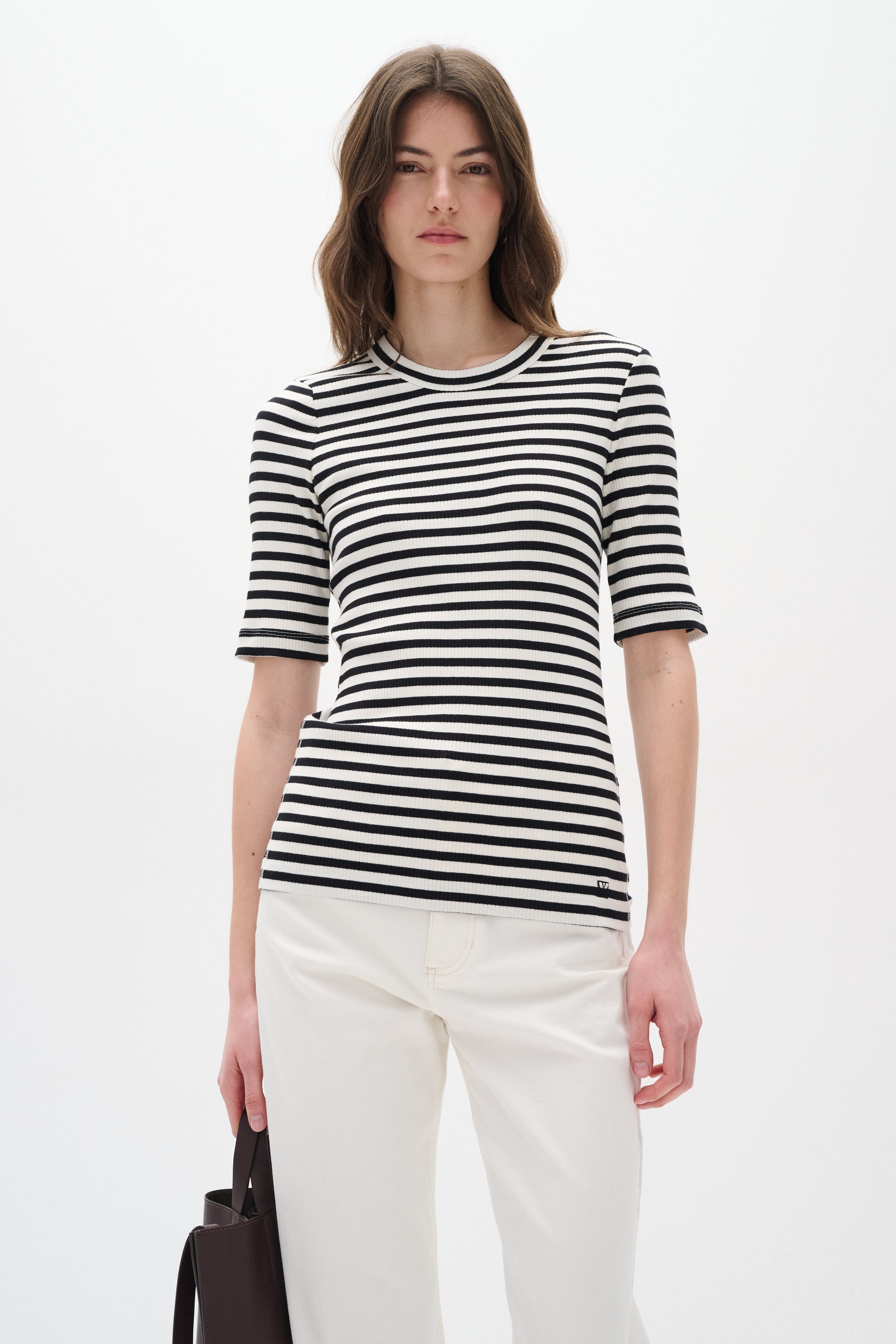 DagnaIW Striped T-shirt LOOKBOOK FRONT 30107269-301284