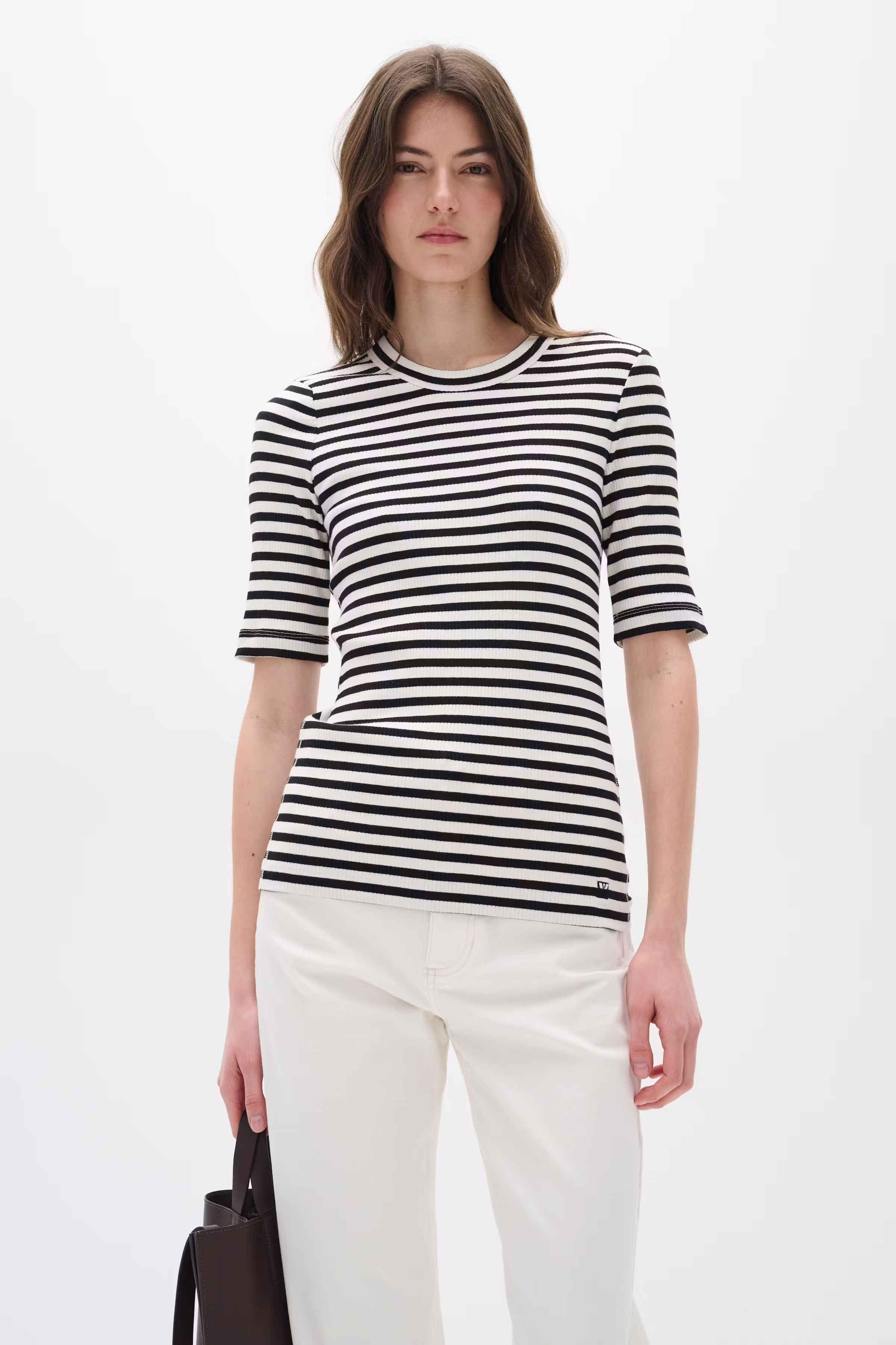 DagnaIW Striped T-shirt LOOKBOOK FRONT 30107269-301284