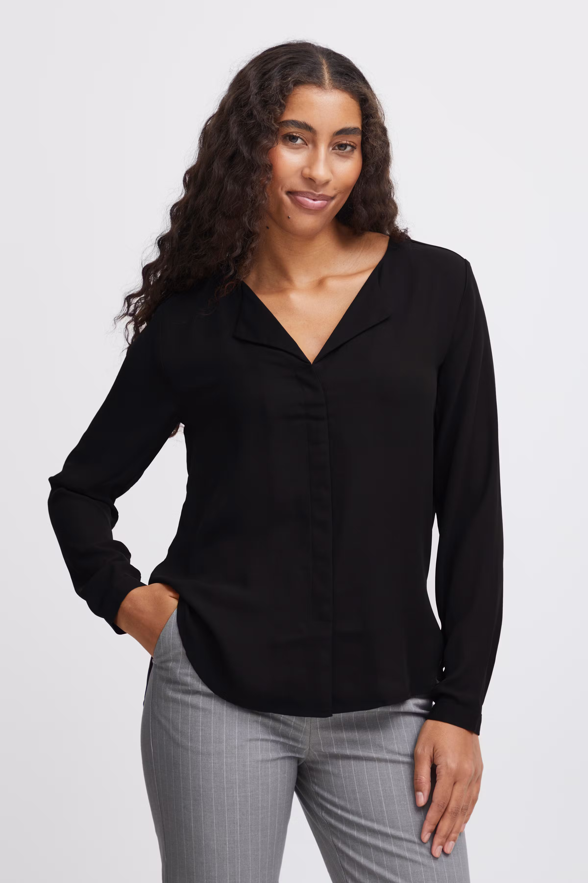 Overhemd met lang mouwen LOOKBOOK FRONT 20804299-80001