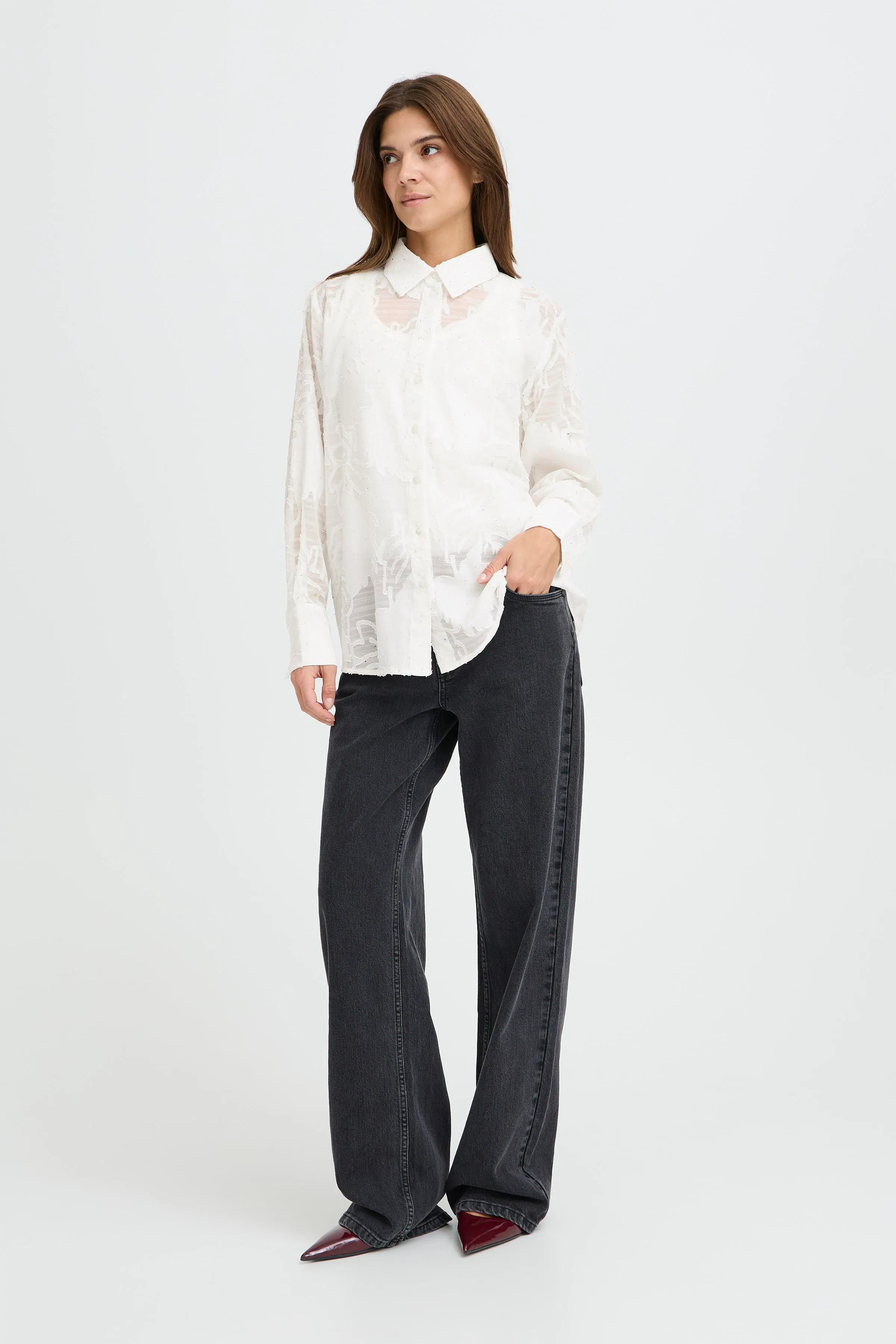 PZSYBIL Skjorte LOOKBOOK FRONT 50210140-110601