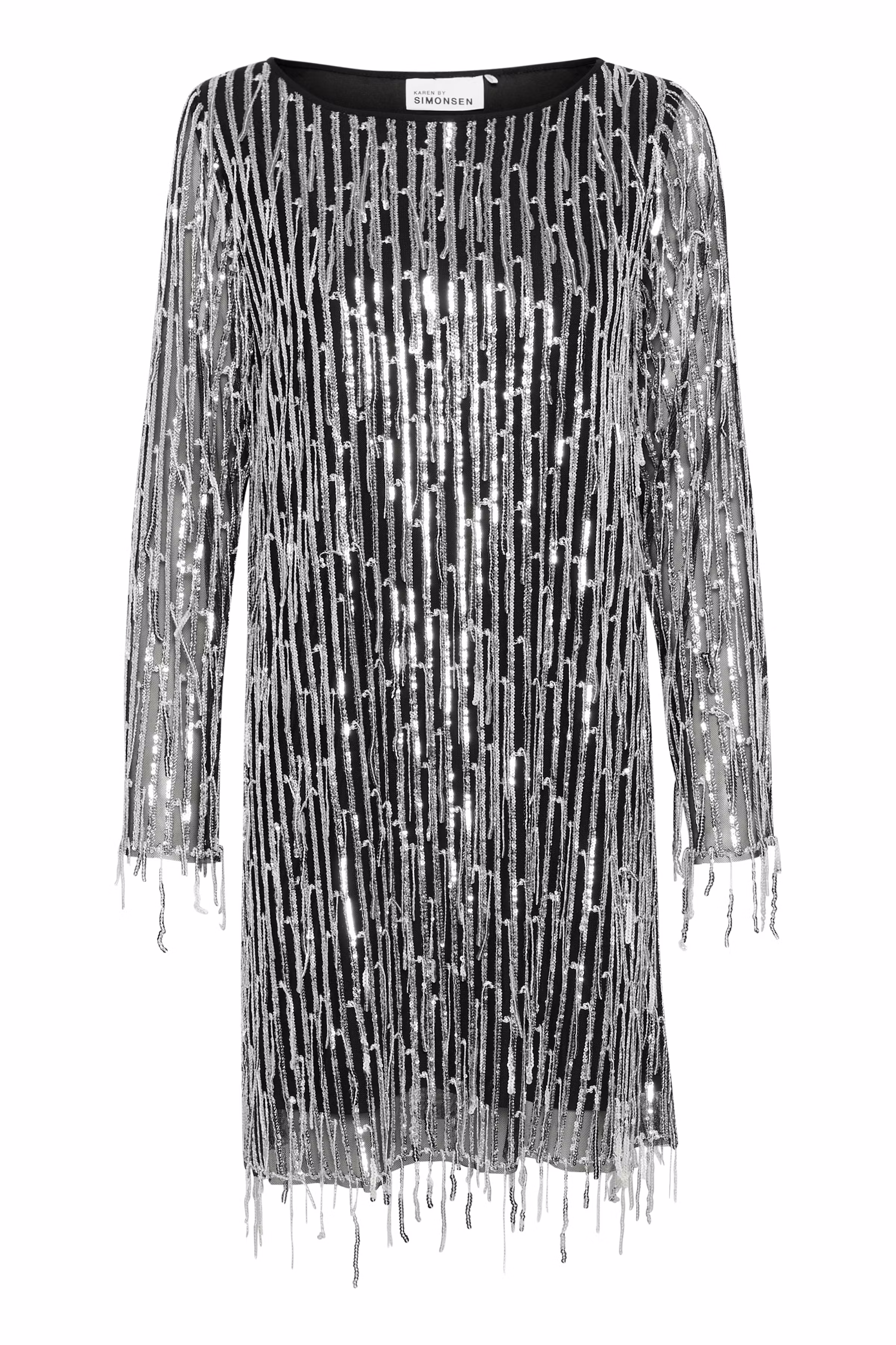 KBSandie Sequin dress PACK FRONT 10105222-100100