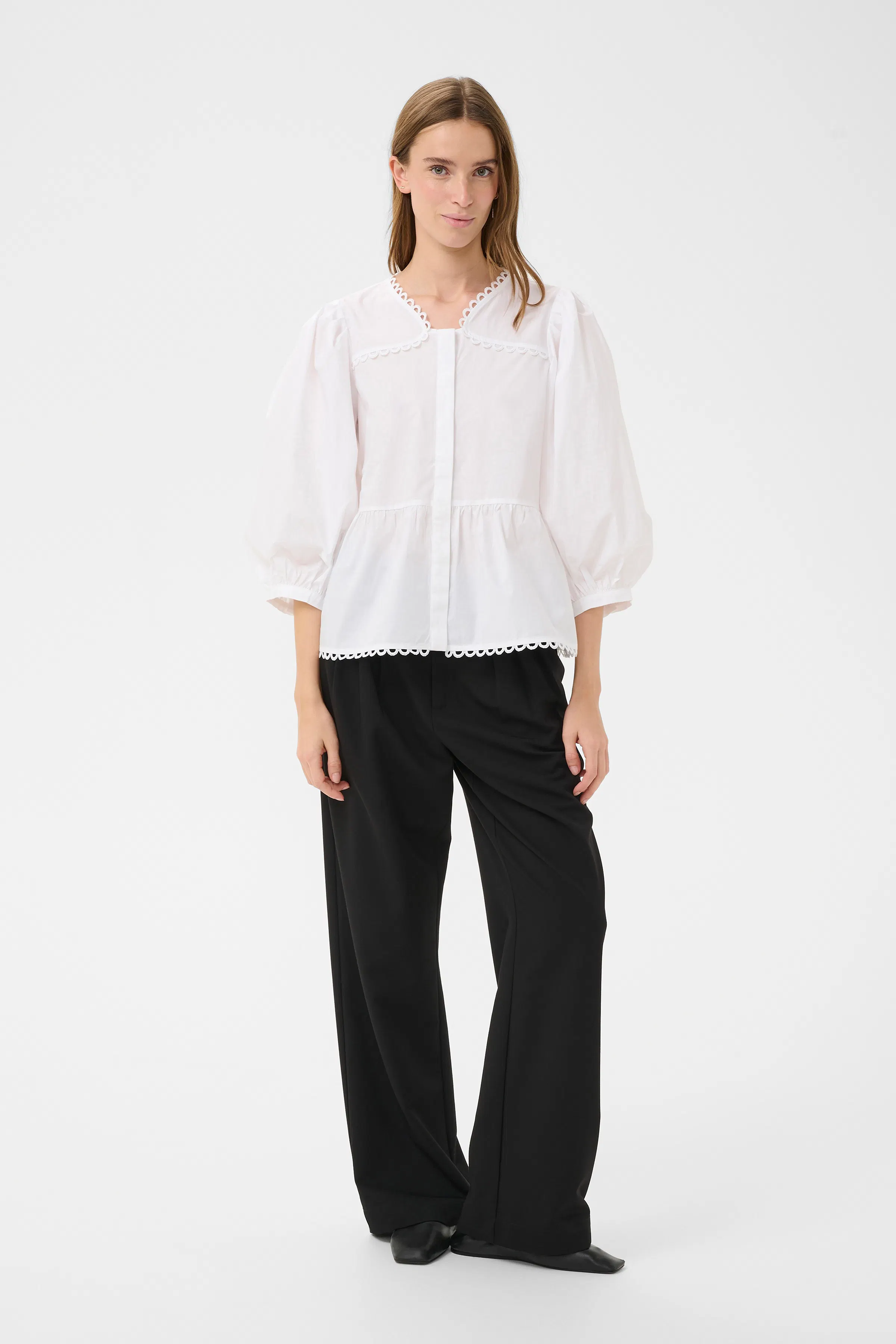 KBAnnabelle Bluse LOOKBOOK FRONT 10105537-110601